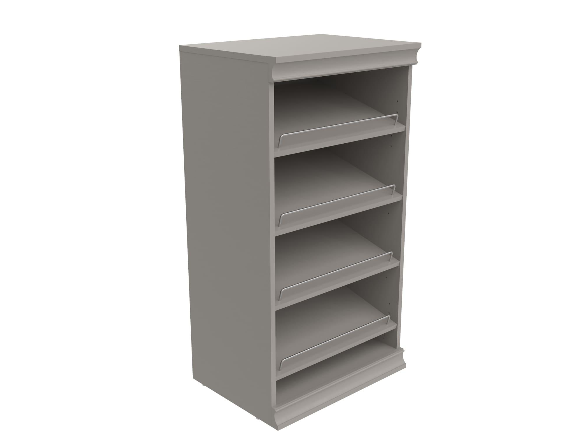 Modular Storage 21.38" W Shoe Shelf Unit with 4 Shelves