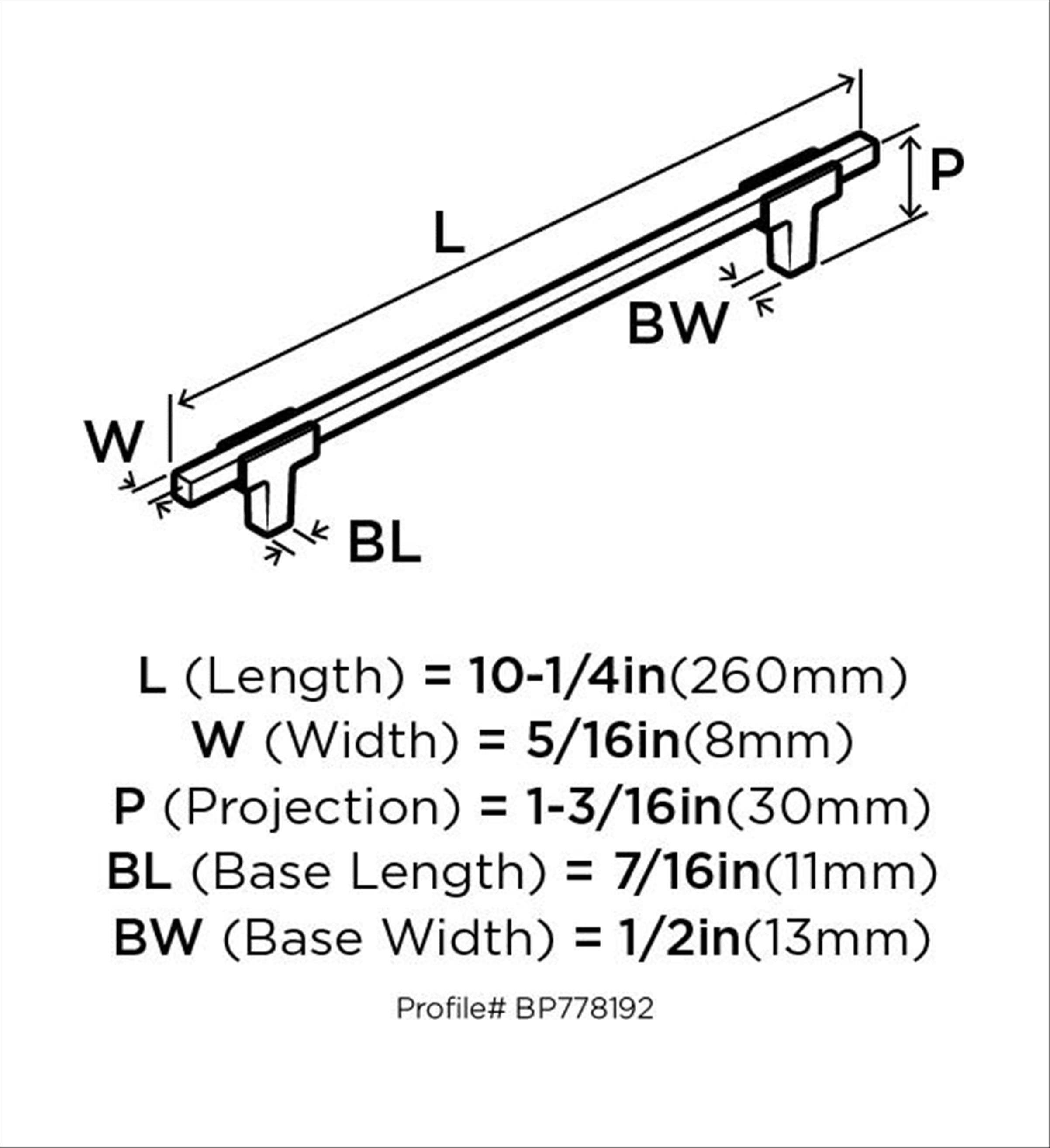 Urbanite 7 9/16" Center to Center Bar Pull