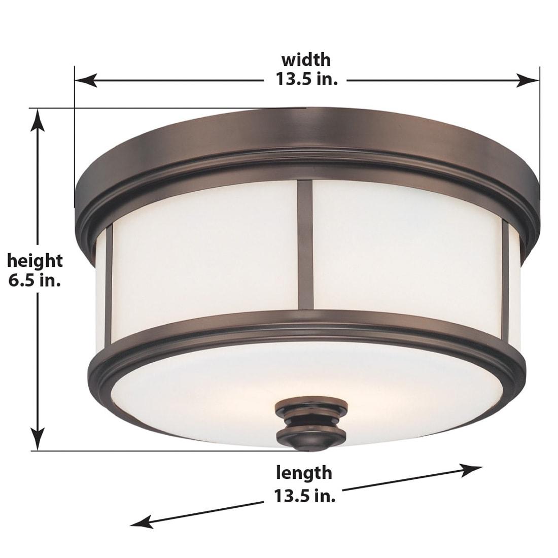 Harvard Court Glass Flush Mount