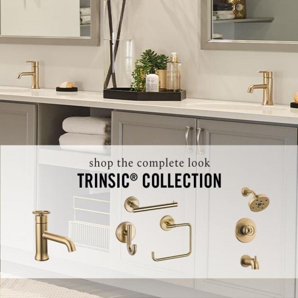Delta Trinsic Single Handle Wall Mount Bathroom Faucet Trim T3558LF-RBWL
