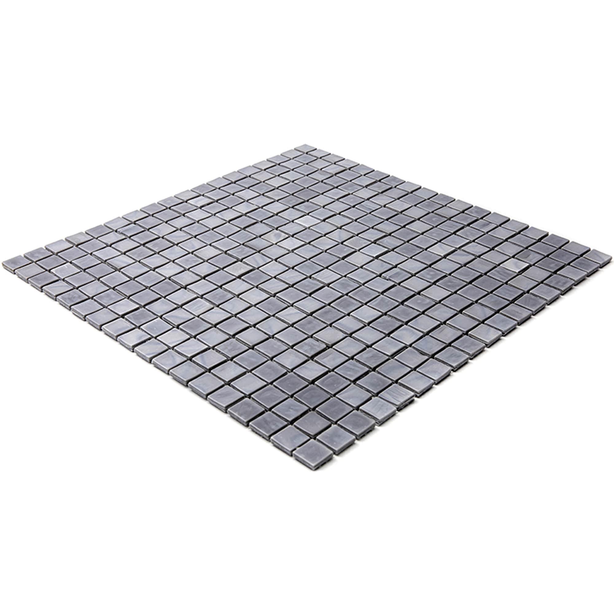 Skosh 0.6" x 0.6" Glass Grid Mosaic Wall & Floor Tile