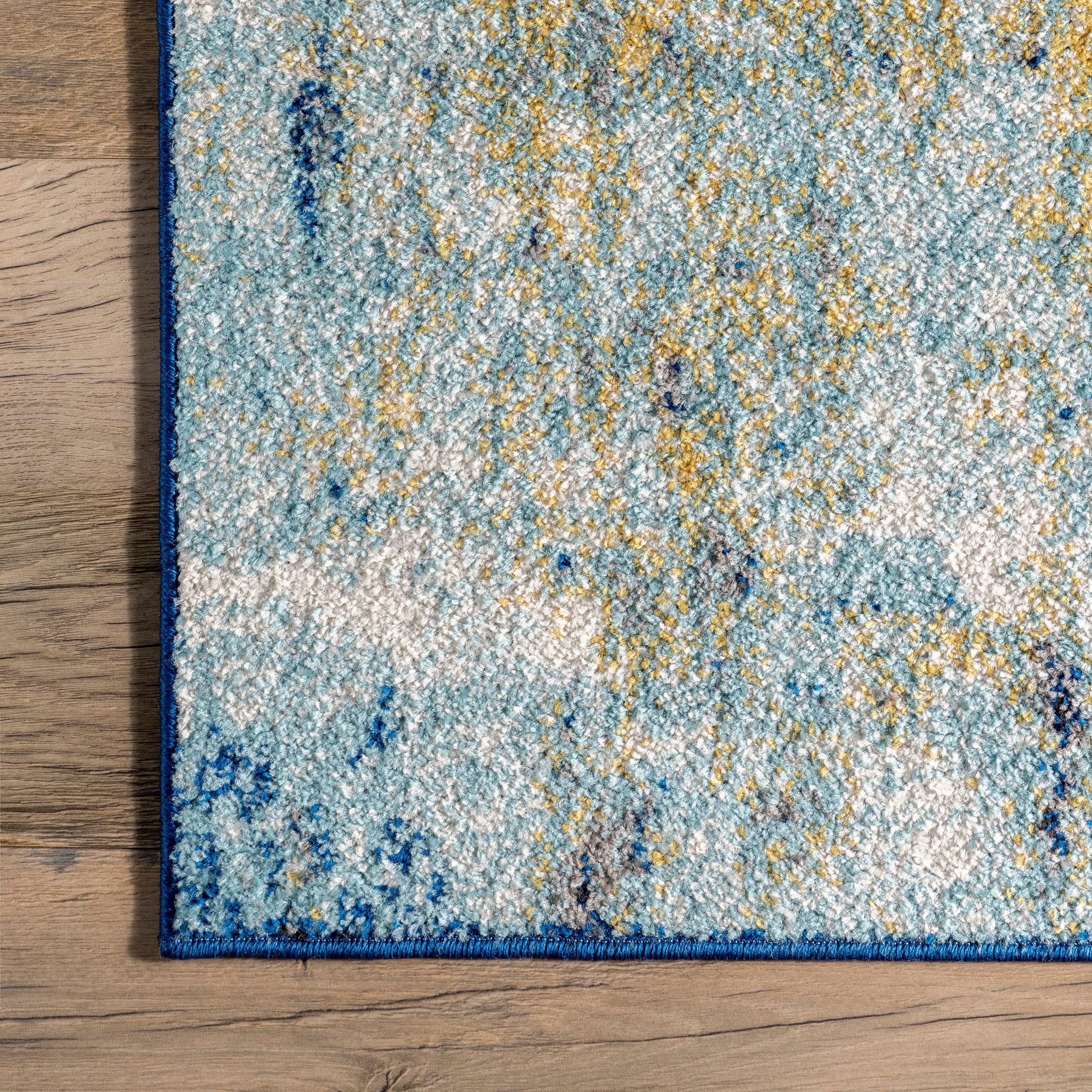 9'x12' Katharina Area Rug Green - nuLOOM: Stain-Resistant, Flat Pile, Nautical Style, Indoor Use, Machine Made