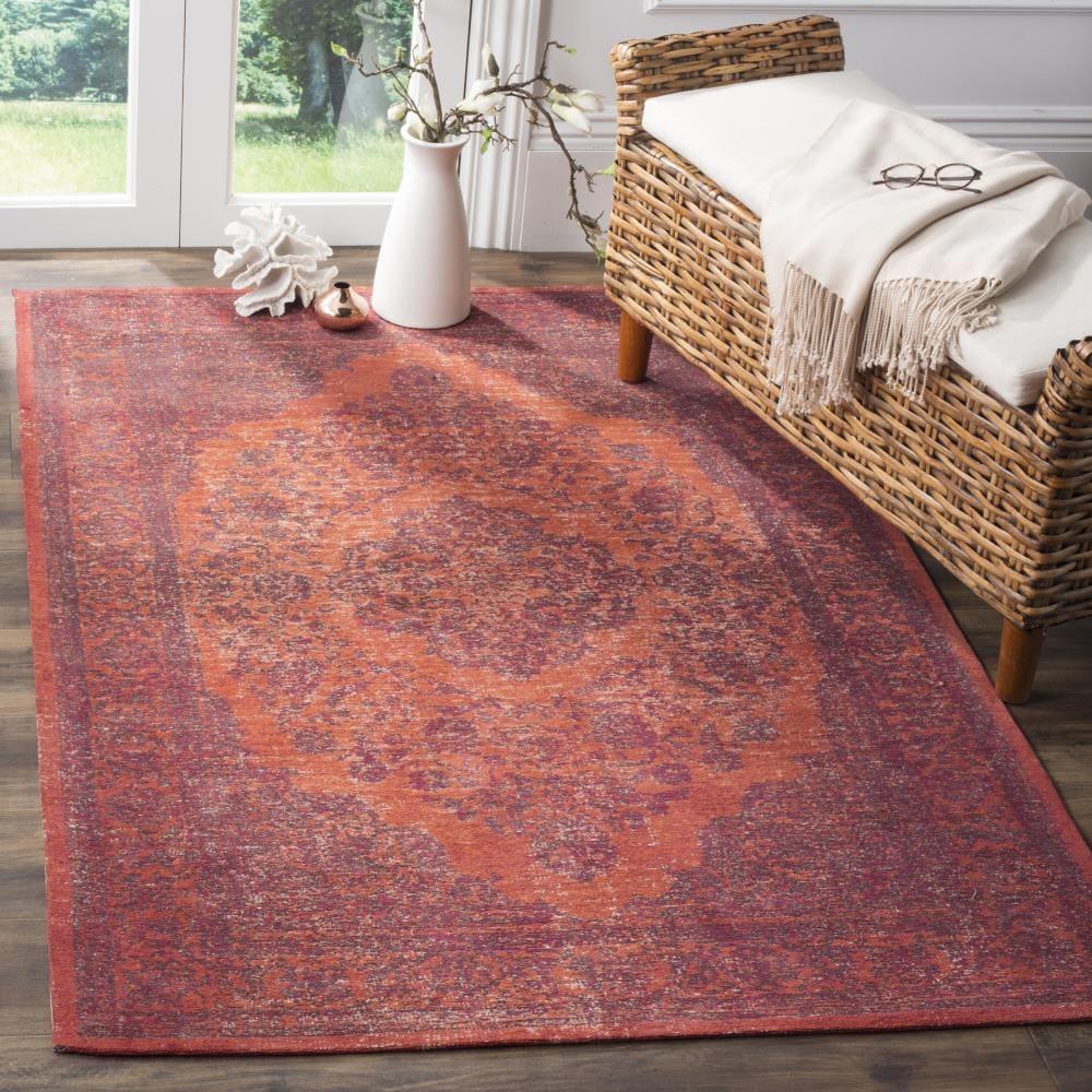 Classic Vintage CLV121 Loomed Indoor Area Rug - Orange/Red - 8'x10' - Safavieh