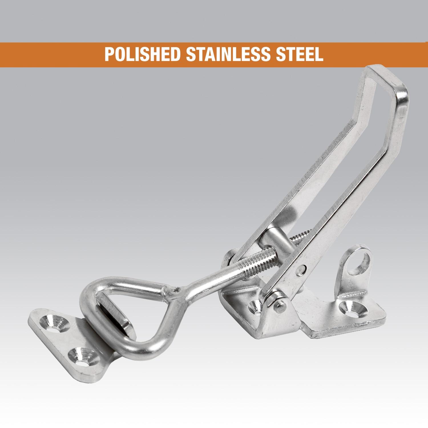 Heavy Duty Stainless Steel Adjustable-Grip Cabinet Draw Latch