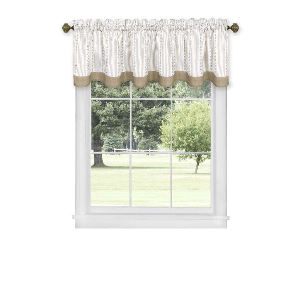 Achim Westport Window Curtain Valance - 58x14 - Taupe