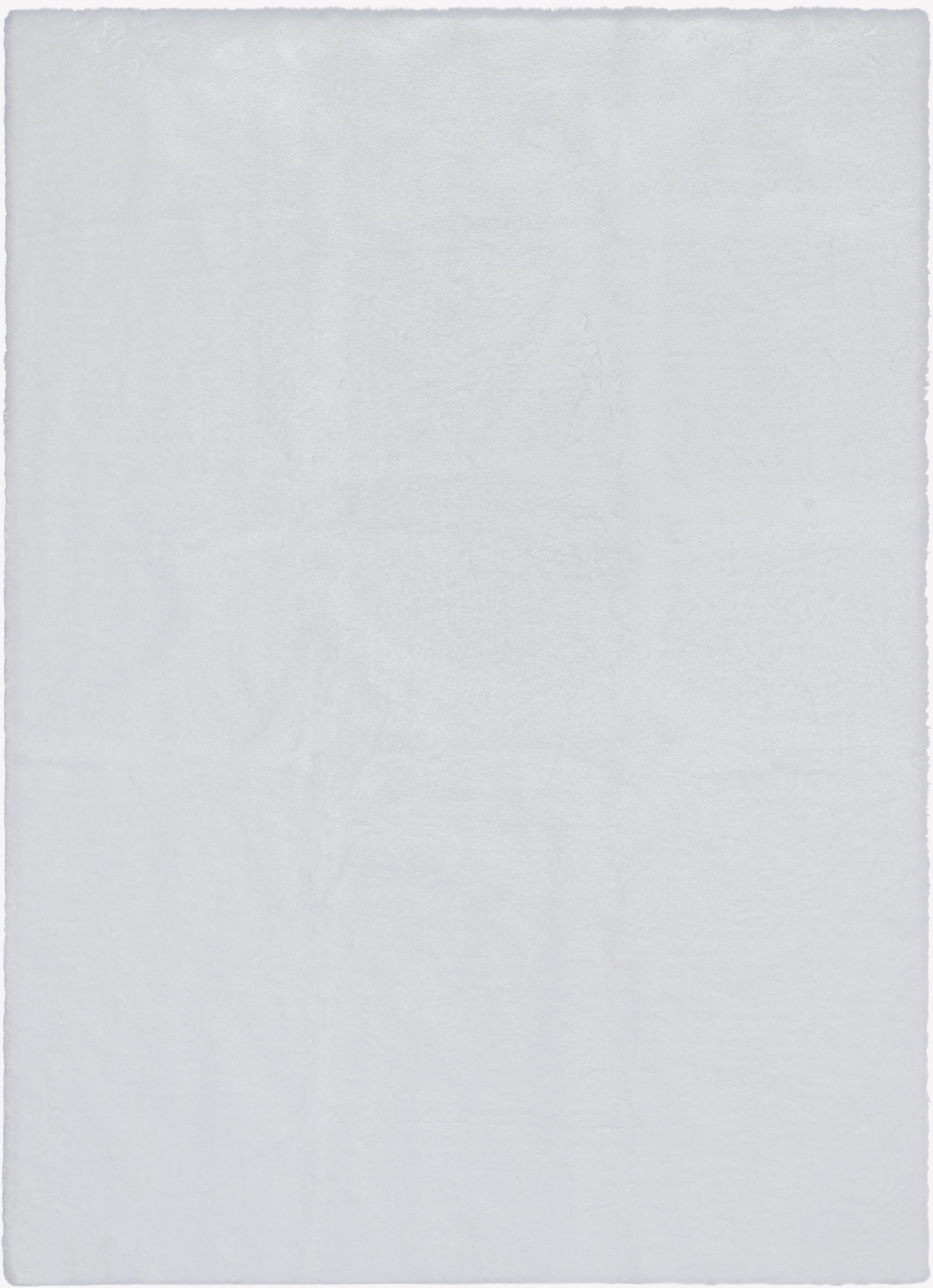 Well Woven | Faux Rabbit Fur Shag White | Super Soft | Area Rug 5x7 (5'2" x 7'3")