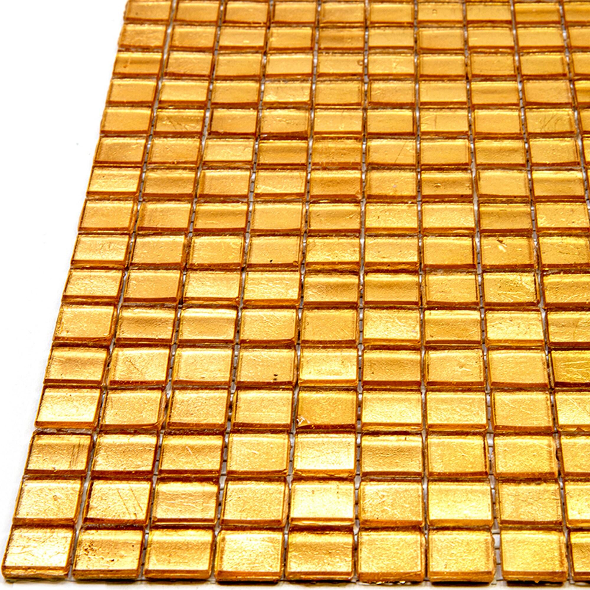 Skosh 0.6" x 0.6" Glass Grid Mosaic Wall & Floor Tile