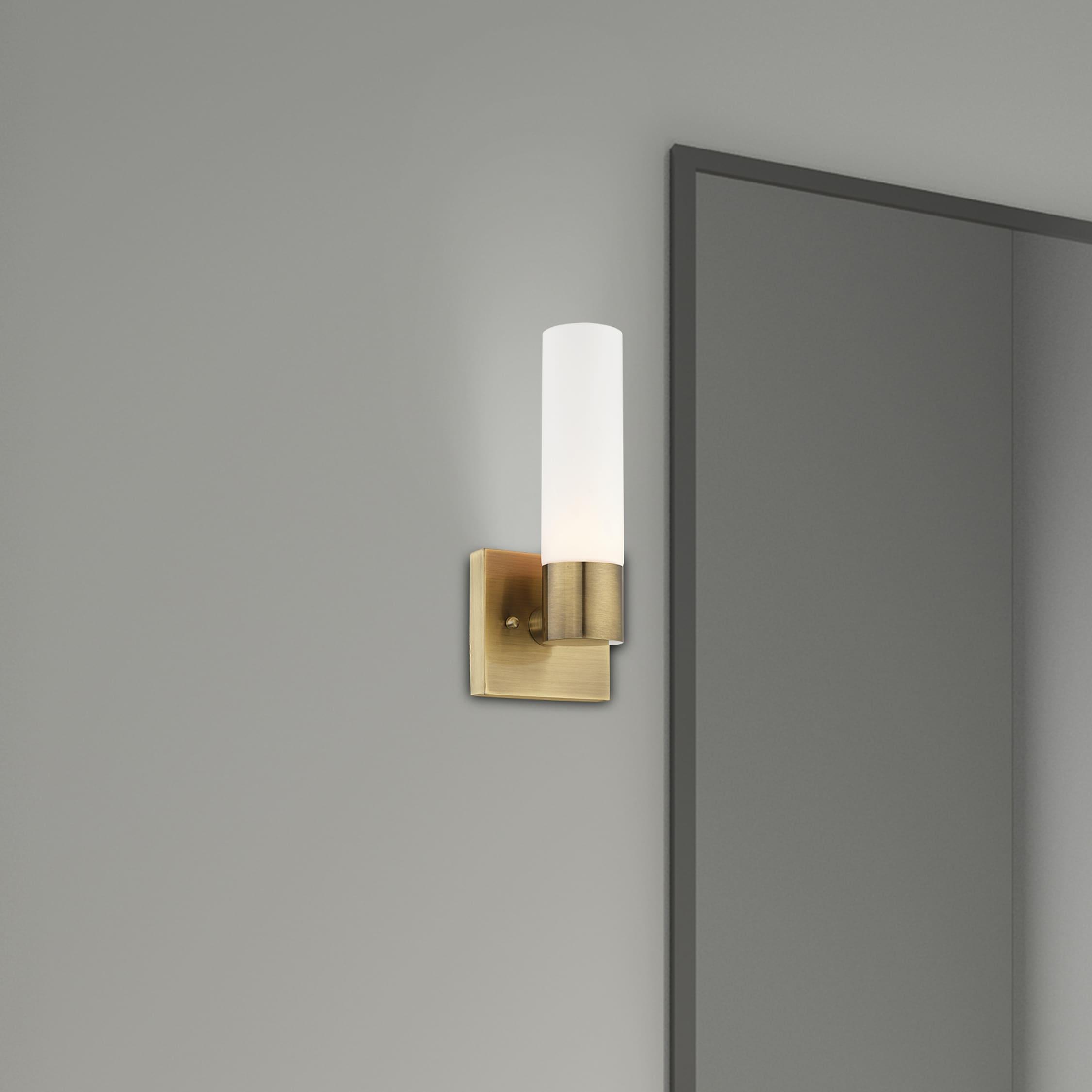 Livex Lighting Aero 1 - Light Sconce in  Antique Brass
