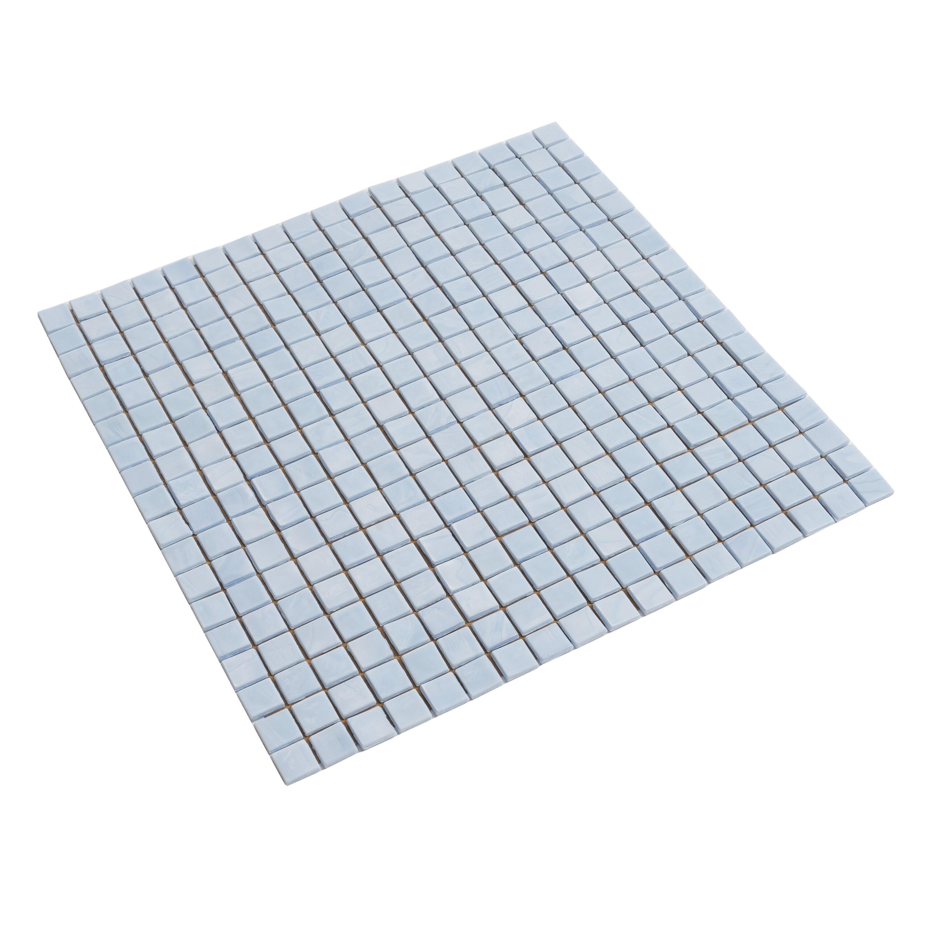 Skosh 0.6" x 0.6" Glass Grid Mosaic Wall & Floor Tile