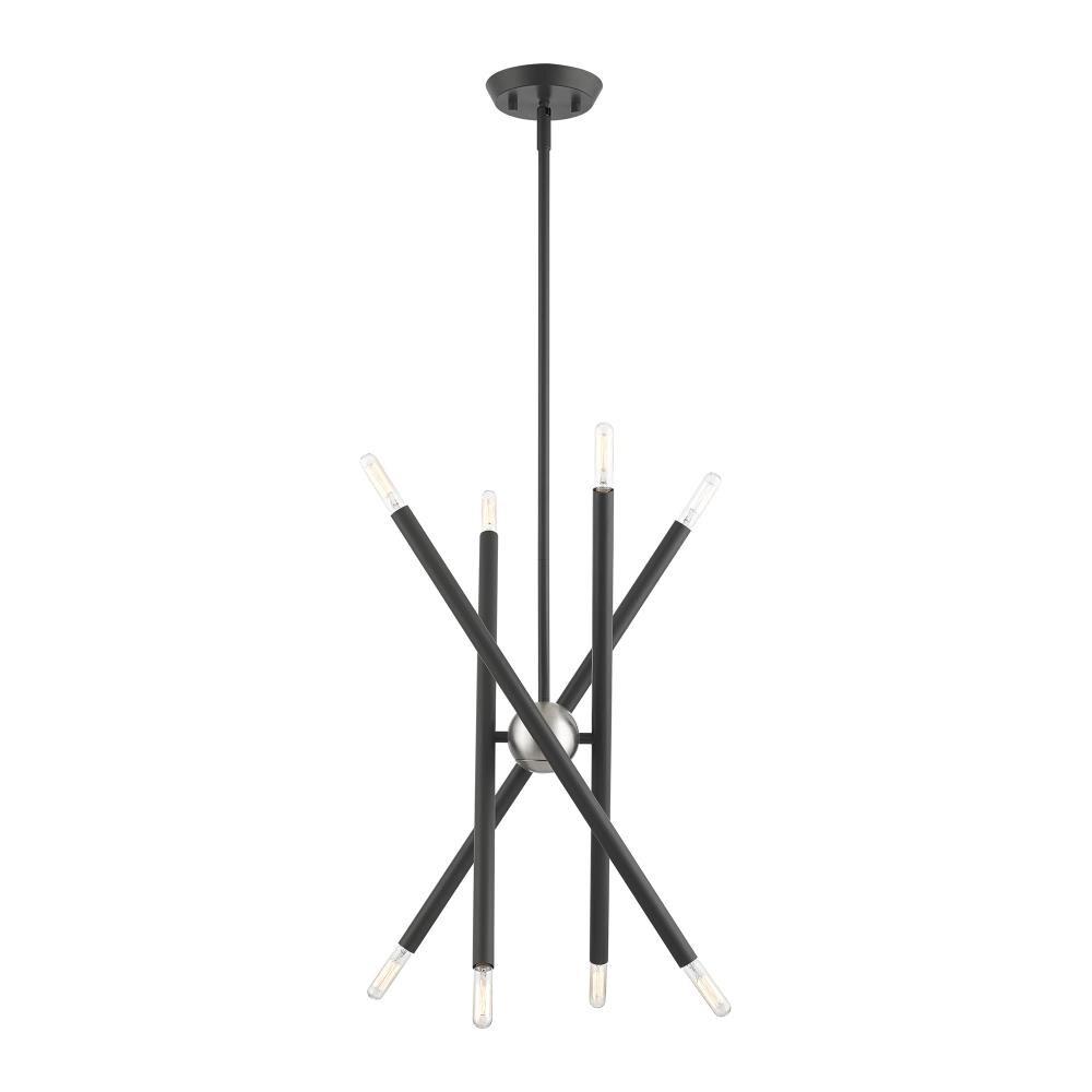 Livex Lighting Soho 8 - Light Chandelier in  Scandinavian Gray