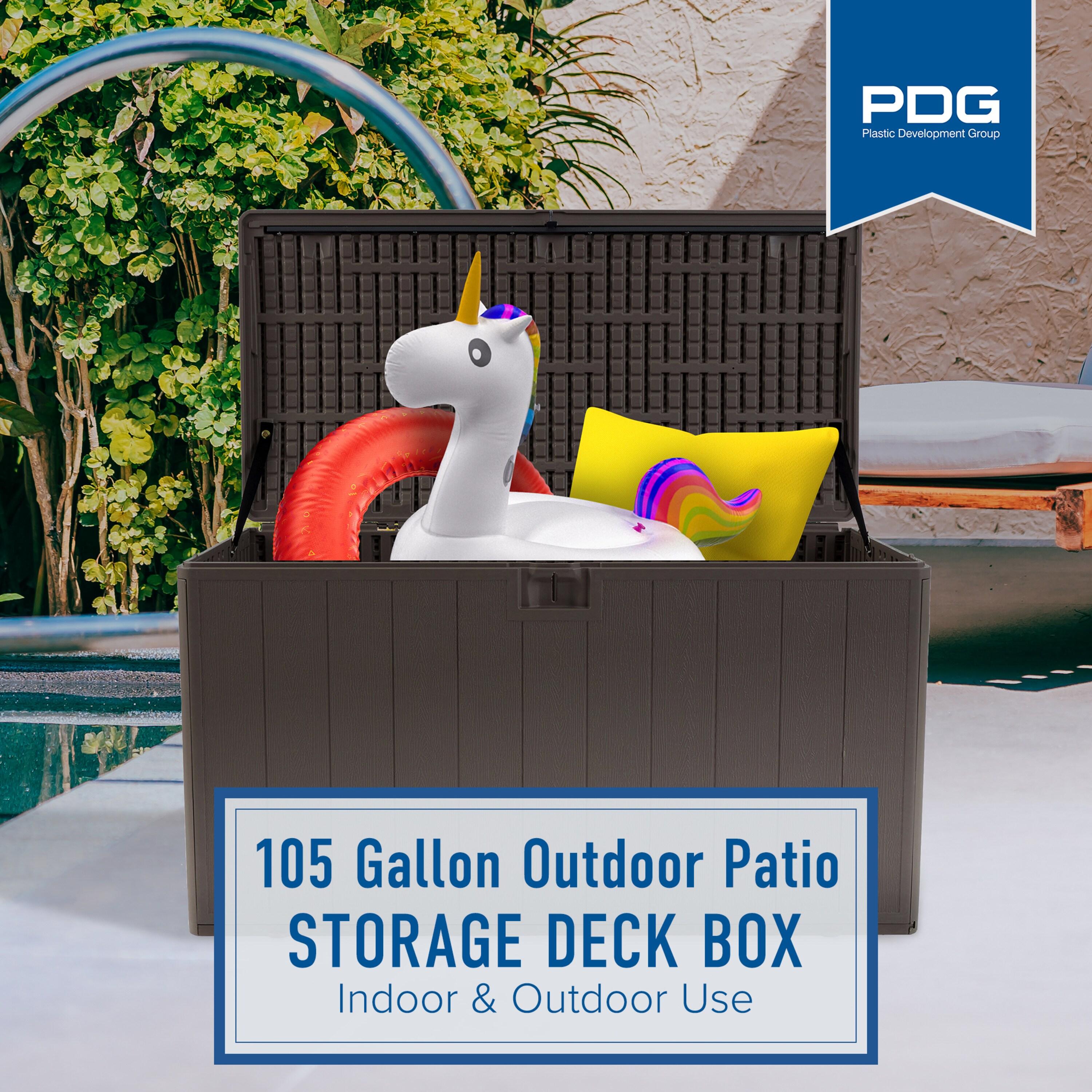 Plastic Development Group Plastic Development Group 48'' W 105 Gallons Water Resistant Resin Deck Box