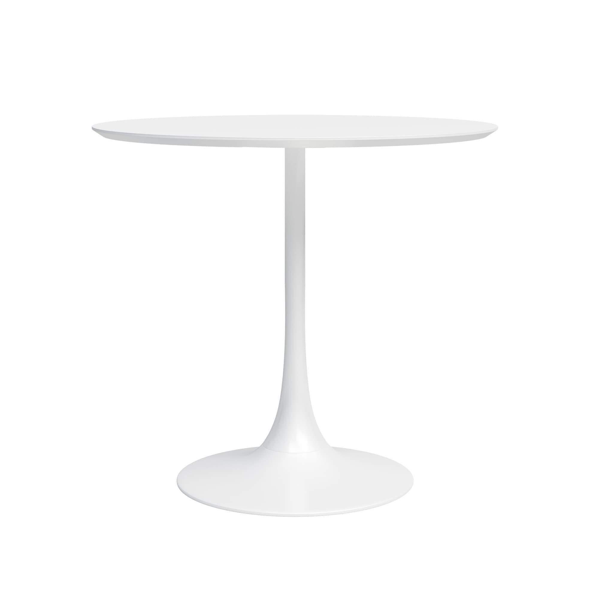 31.5" Kurv Cafe Dining Table White - Jamesdar: Chic, Modern, Space-Saving Design