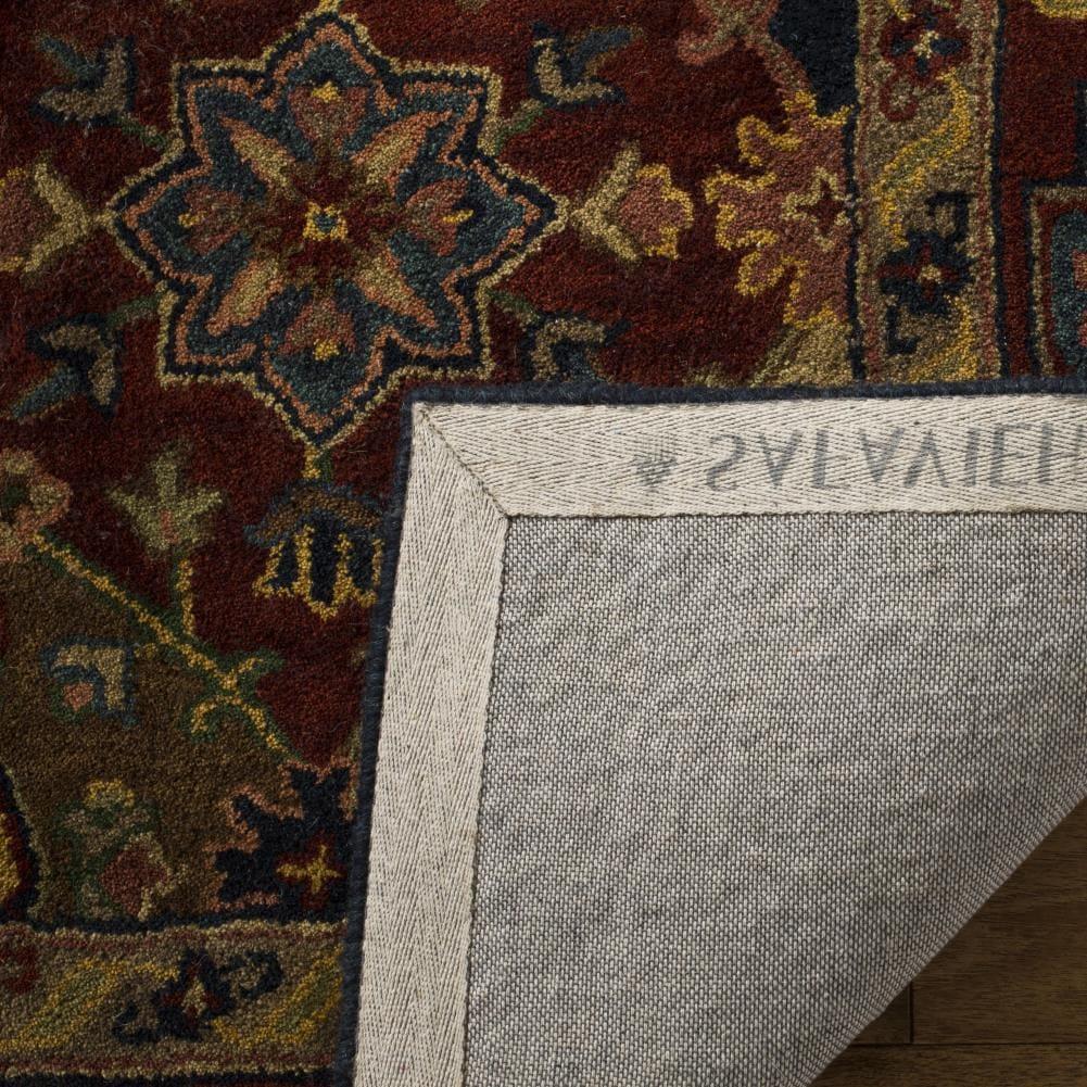 Heritage HG926 Hand Tufted Runner Rug - Red/Multi - 2'3"x14' - Safavieh.