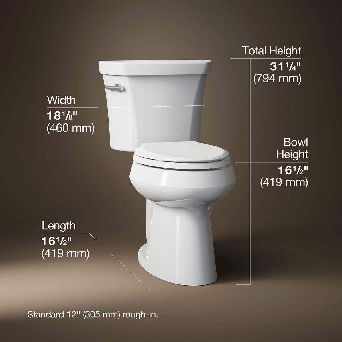Kohler Santa Rosa Comfort Height One-Piece Compact Elongated 1.28 Gpf Toilet With Revolution 360 Swirl Flushing Technology And Continuousclean St K-30812-0