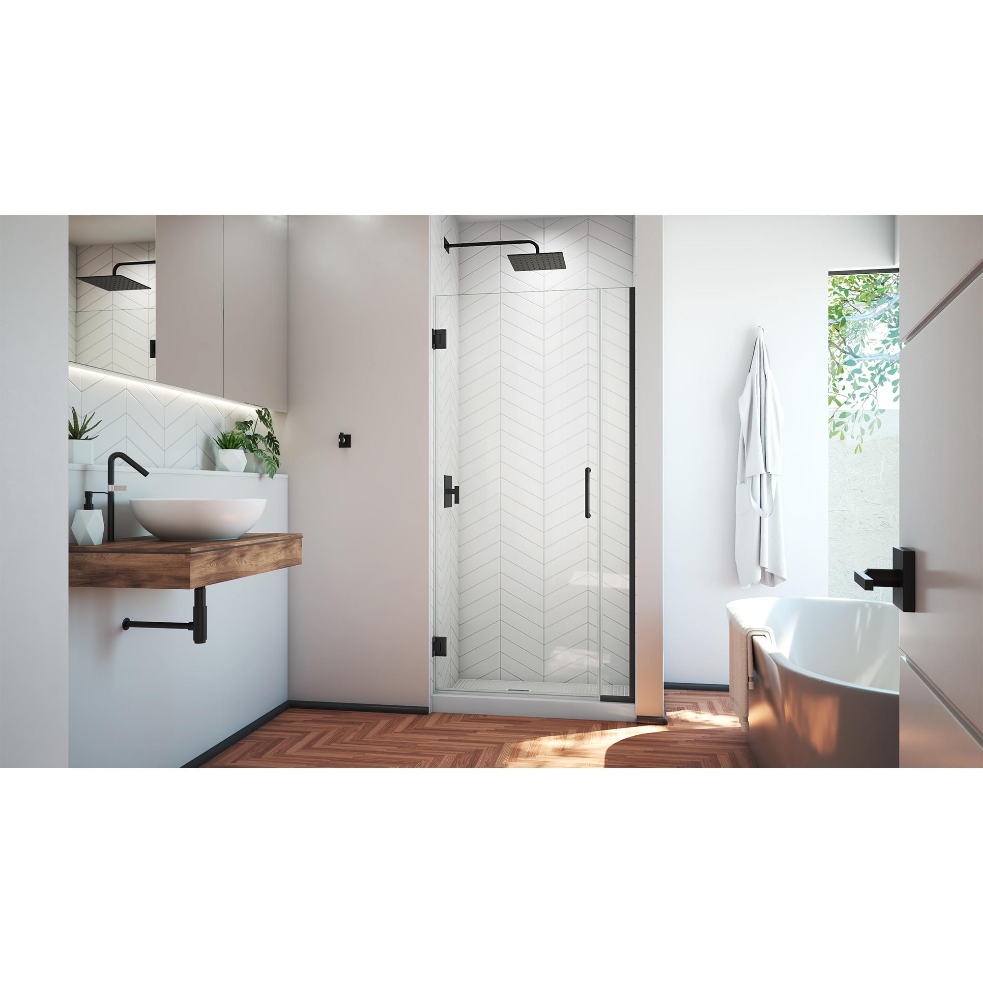DreamLine Unidoor Plus 52" W x 72" H Pivot Frameless Shower Door with ClearMax™ Technology SHDR-243507210-09