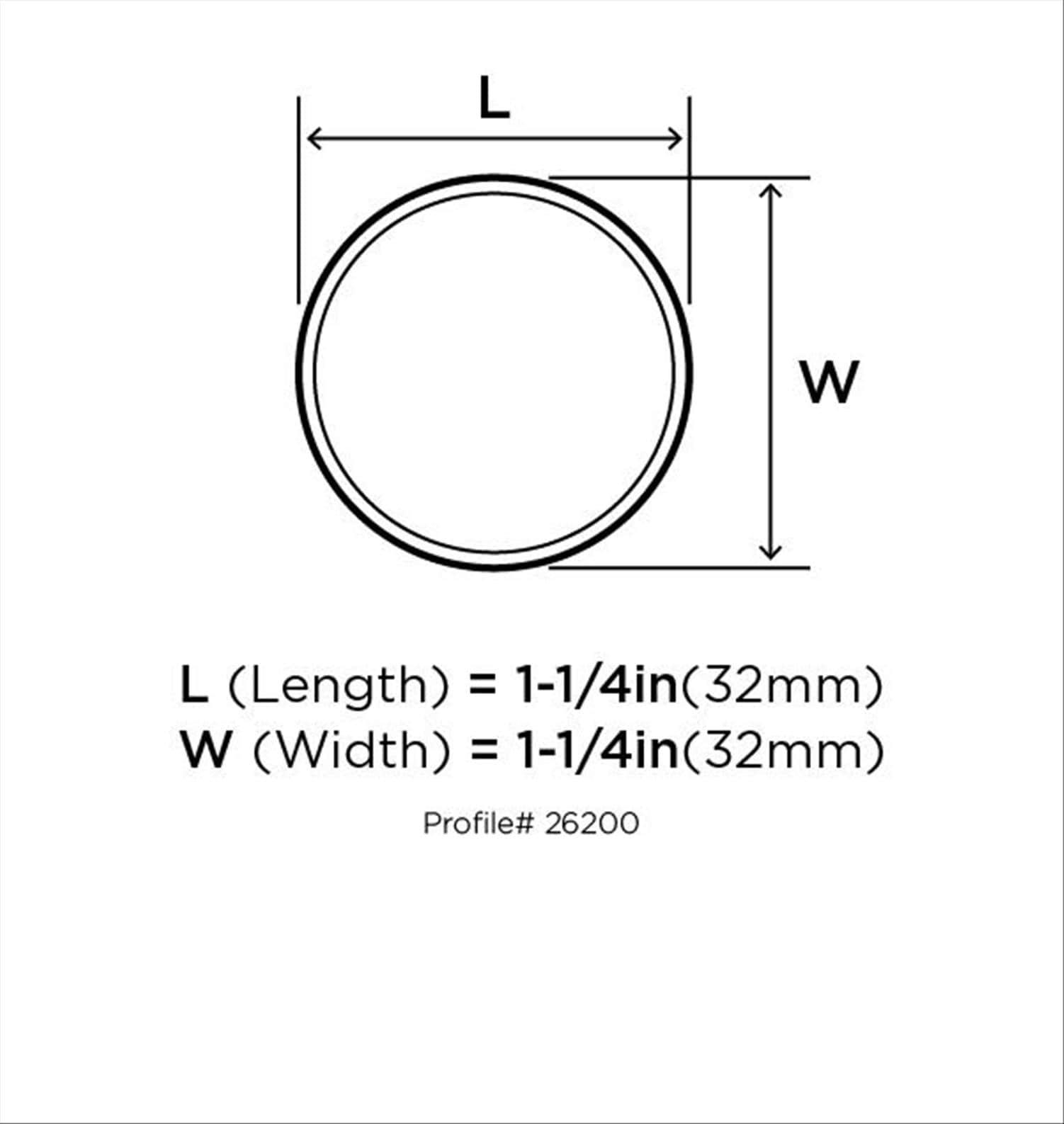 Essential Z 1 1/4" Diameter Mushroom Knob