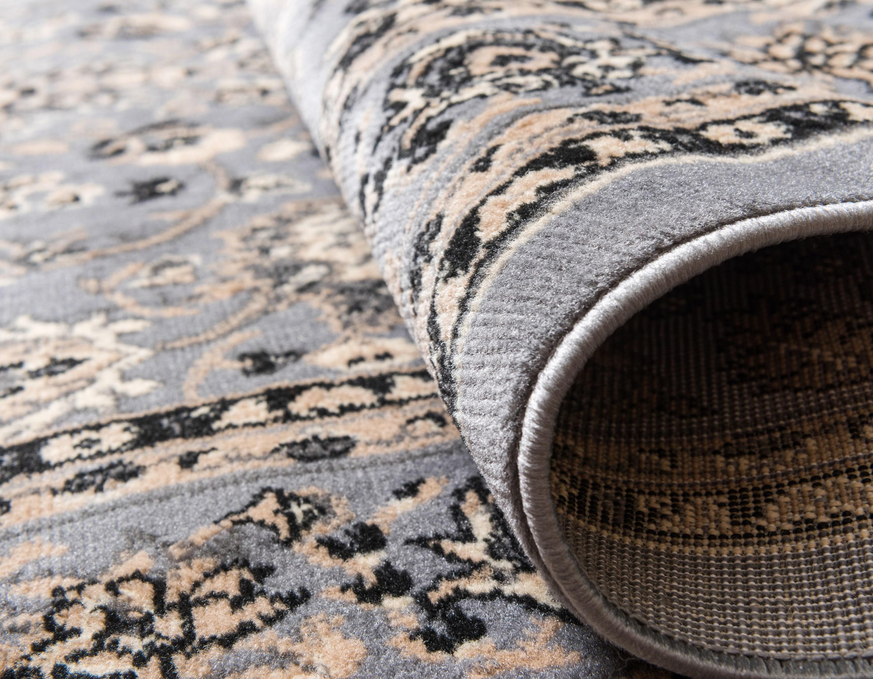 Unique Loom 6' 0 x 9' 0 Sialk Hill Washington Gray Area Rug