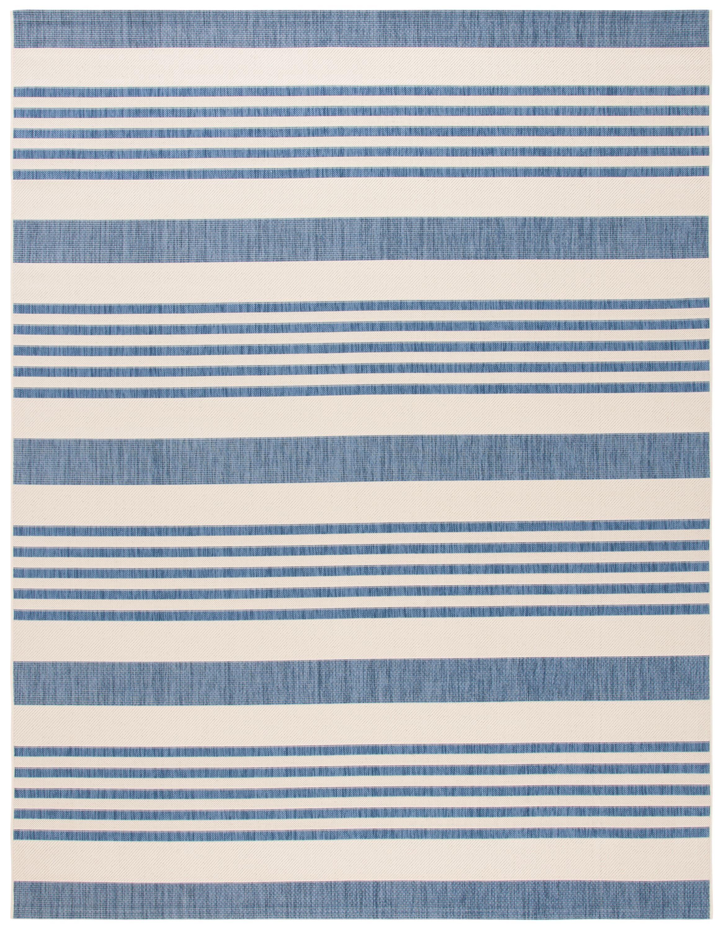 Courtyard CY6062 Power Loomed Indoor/Outdoor Area Rug - Beige/Blue - 8'x10' - Safavieh.