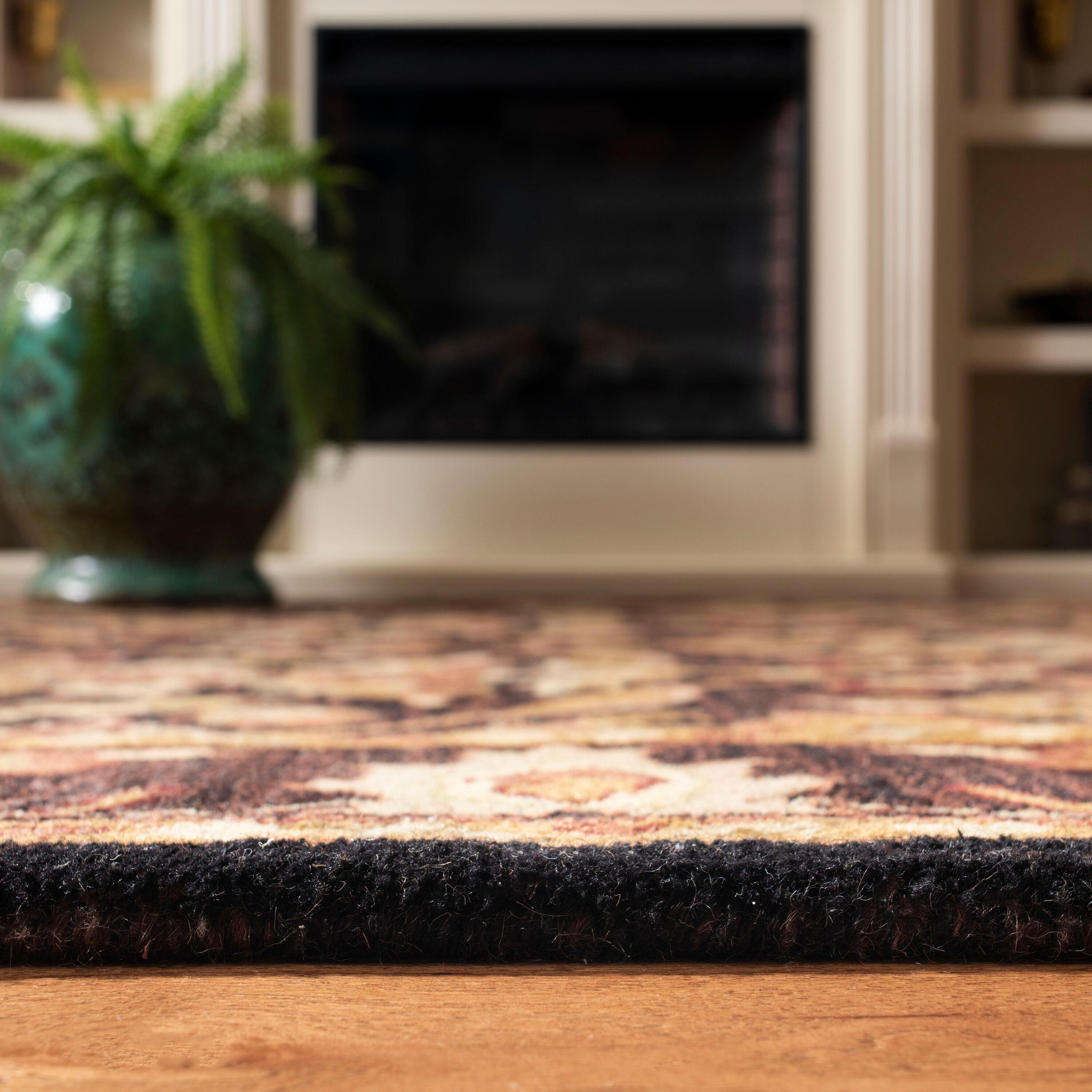 Antiquity AT51 Hand Tufted Indoor Area Rug - Dark Plum/Gold - 4'x6' - Safavieh