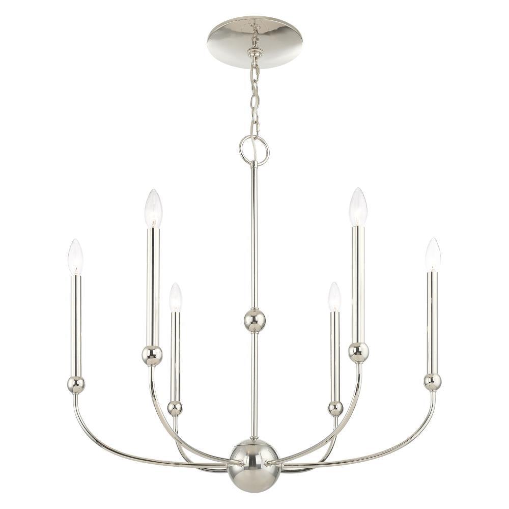 6 - Light Dimmable Chandelier