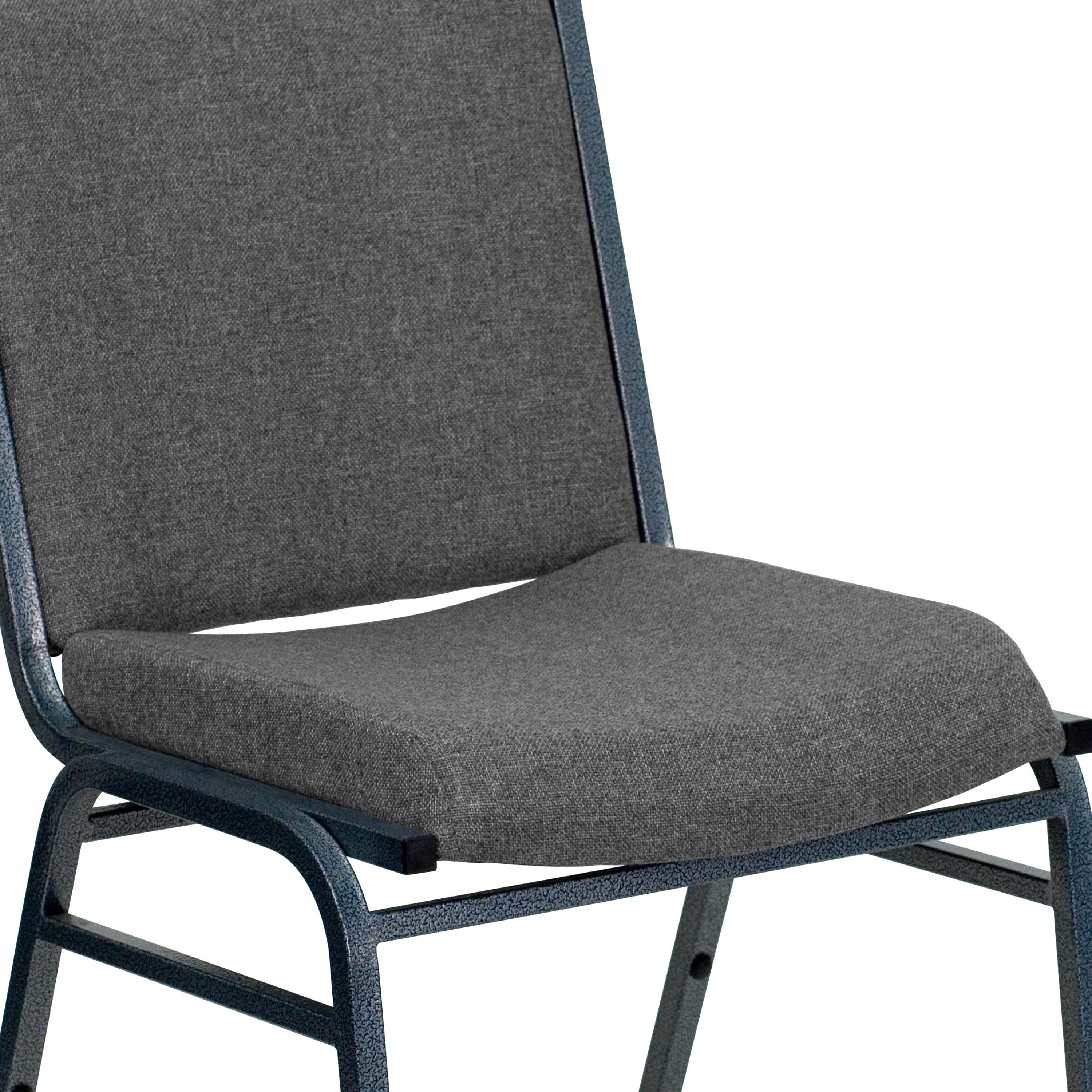Flash Furniture HERCULES Series Heavy Duty Gray Fabric Stack Chair