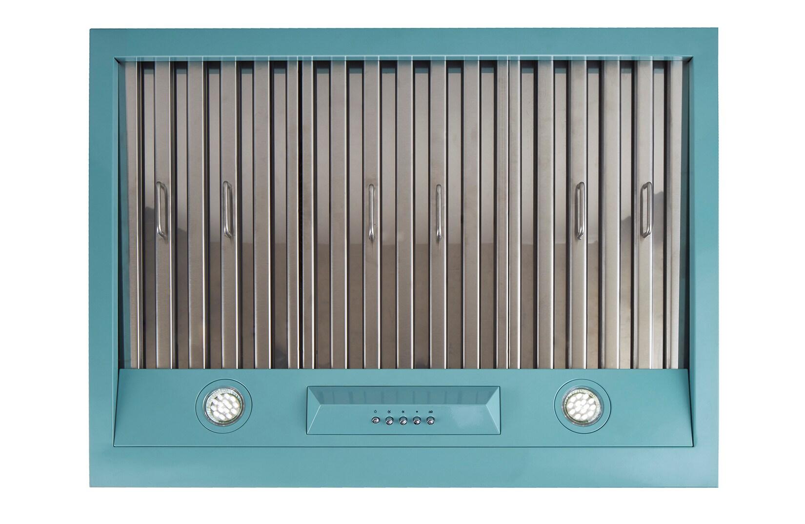 Classic Retro 30" 700 CFM Ducted Under Cabinet Range Hood with Stainless Steel Baffles and Light