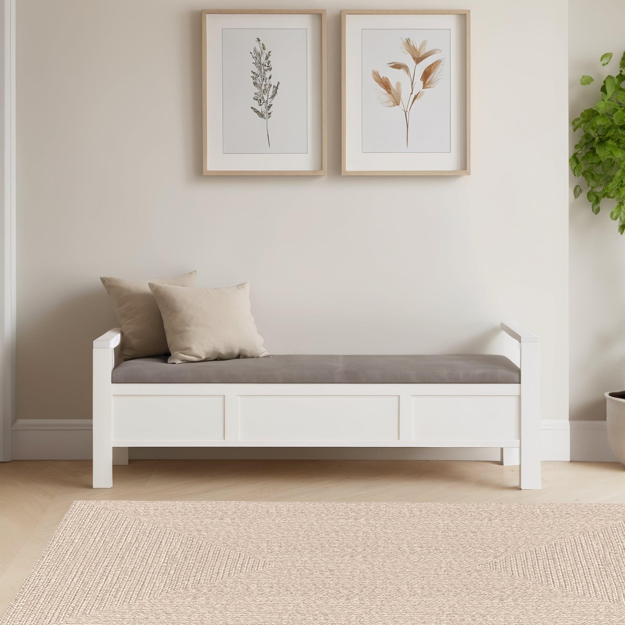 nuLOOM Wynn Braided Indoor/Outdoor Tan 8' x 11' Casual Area Rug