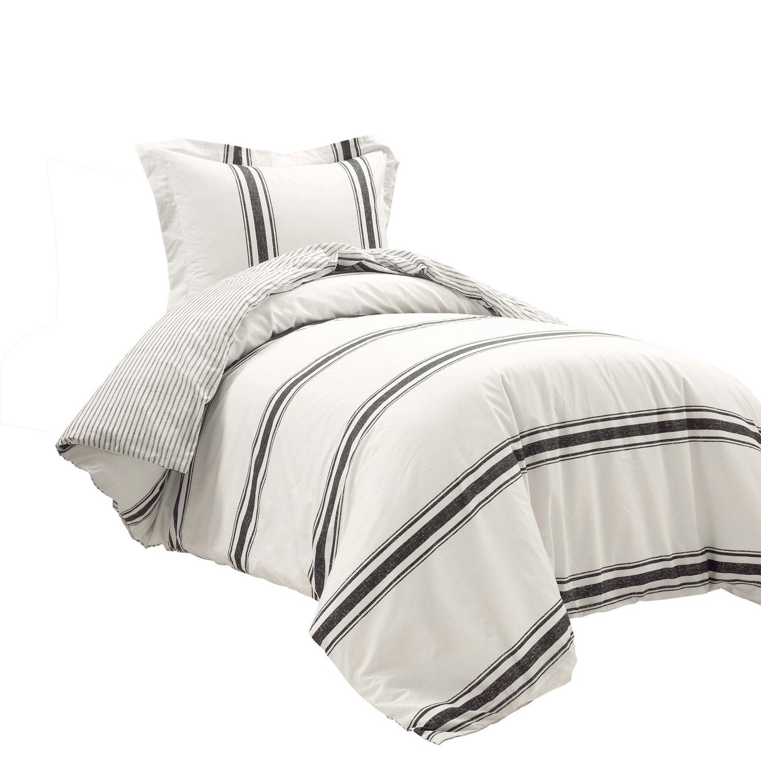 Standard Cotton 460 TC Reversible 3 Piece Duvet Cover Set