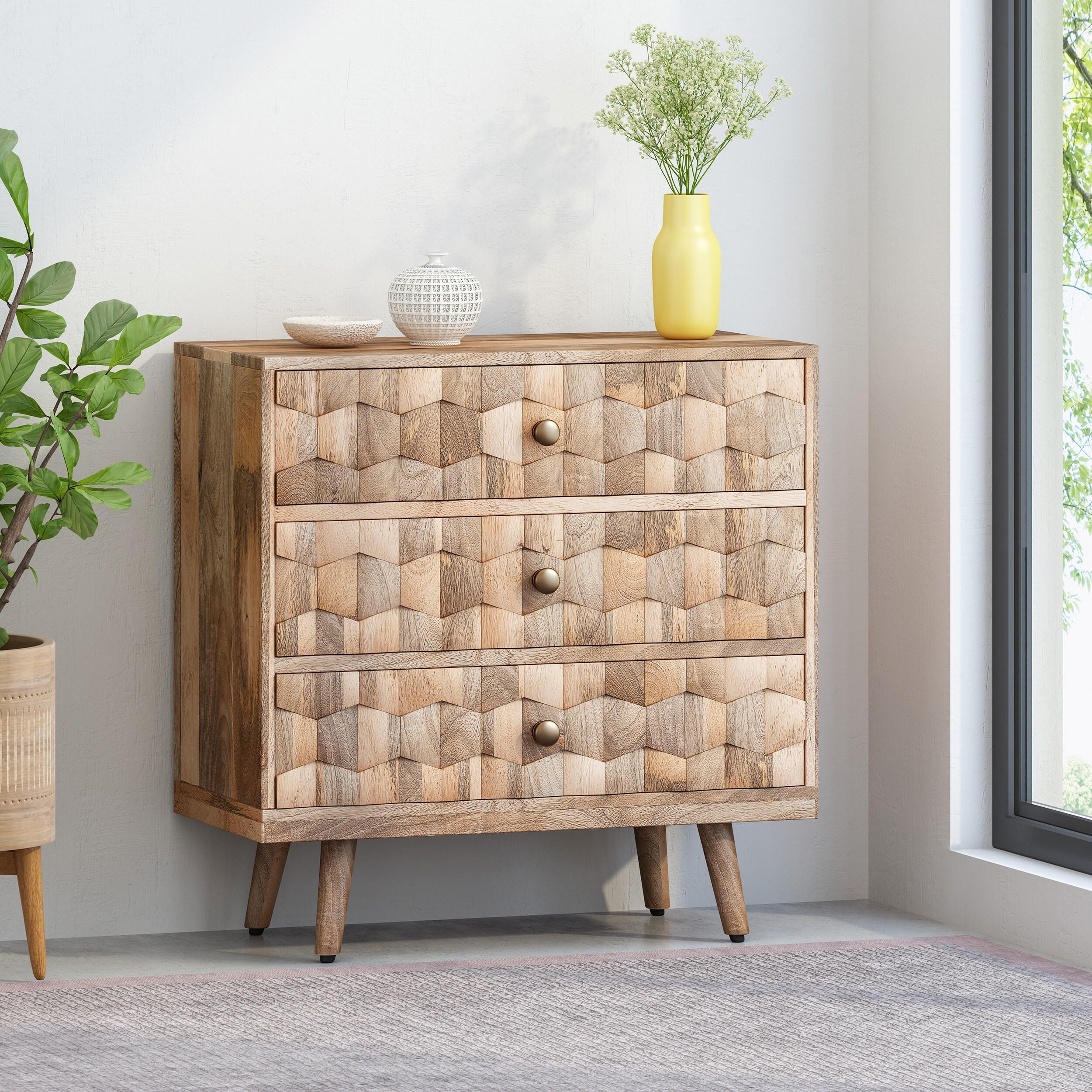 Millwood Pines 3 Drawer Dresser Chest