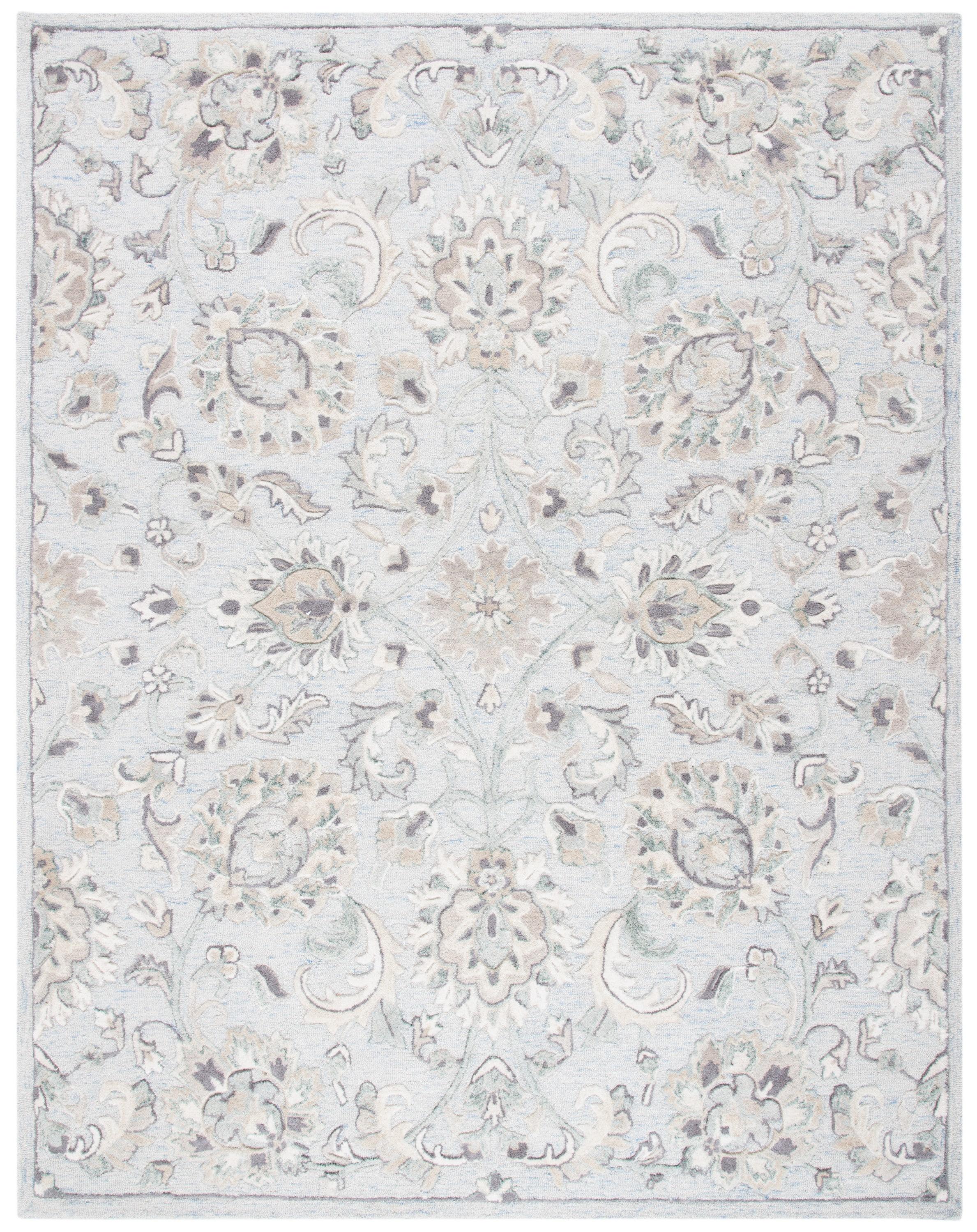 Glamour GLM624 Hand Tufted Indoor Area Rug - Light Blue/Ivory - 8'x10' - Safavieh