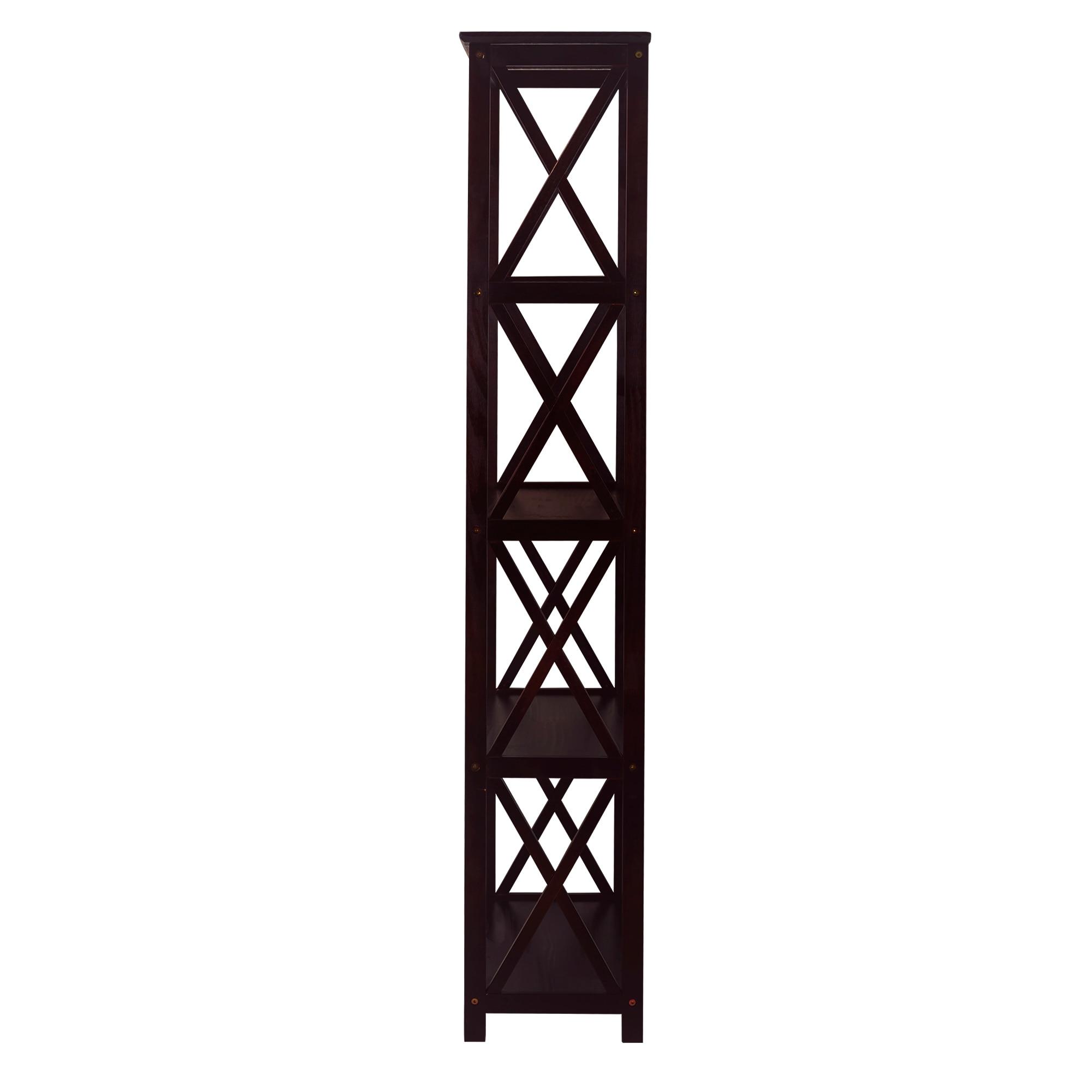 Casual Home Montego Shelf Bookcase-Color:Espresso,Size:5-Shelf