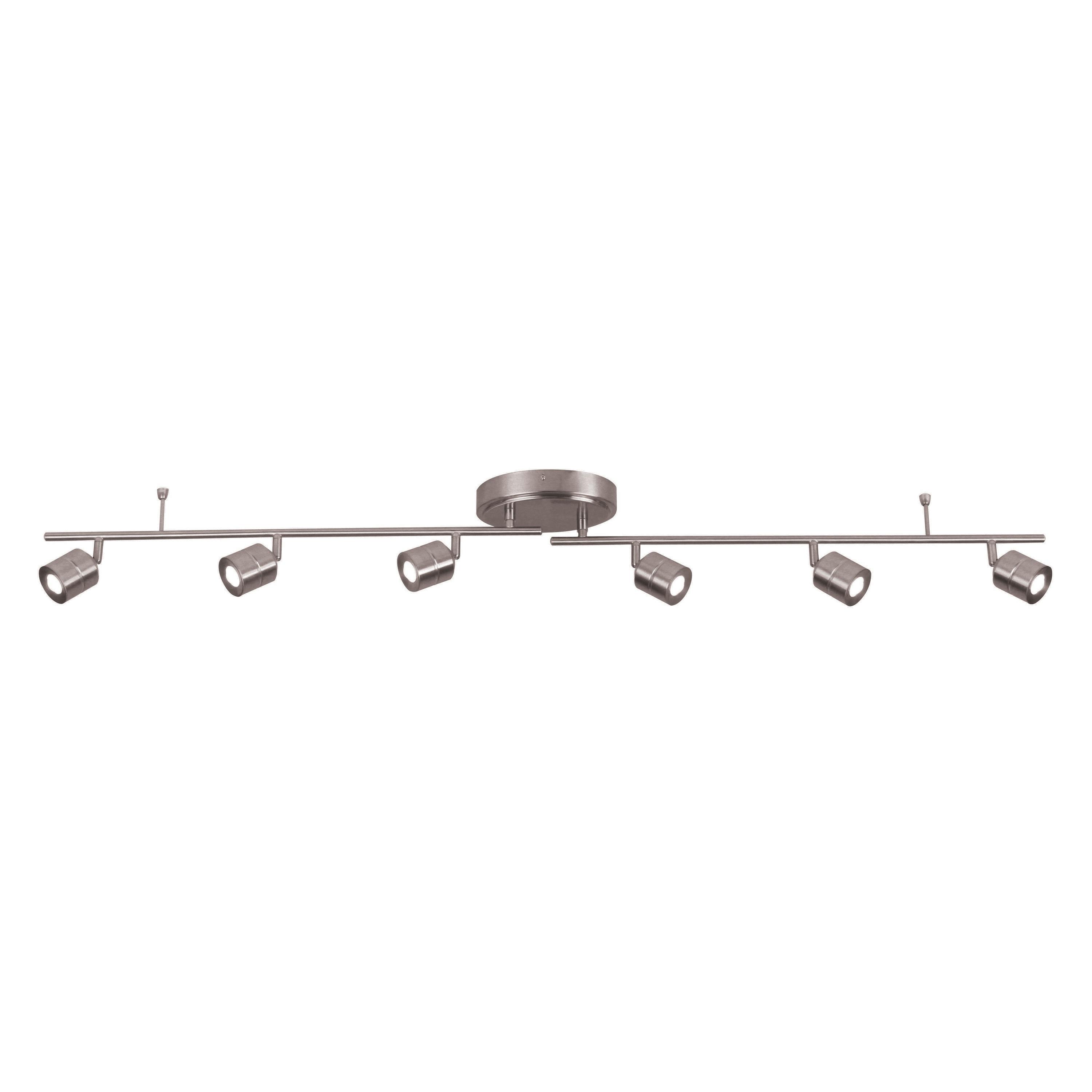 AFX Core 55.13'' 6 -Light Rail Track Kit with Dimmable and Adjustable Head