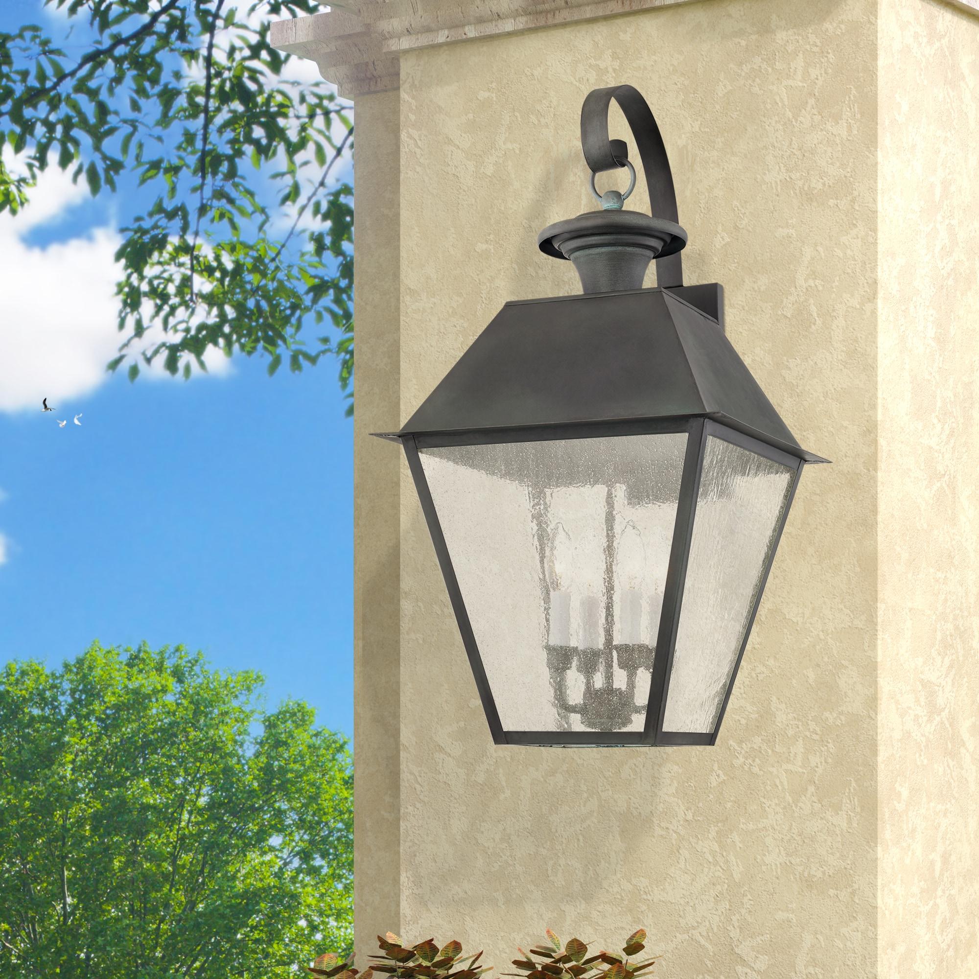 Livex Lighting Mansfield 4 - Light Wall Light in  Charcoal