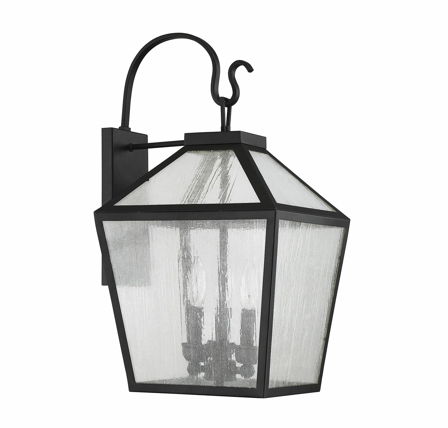 Savoy House Woodstock 3 - Light Wall Light in  Black