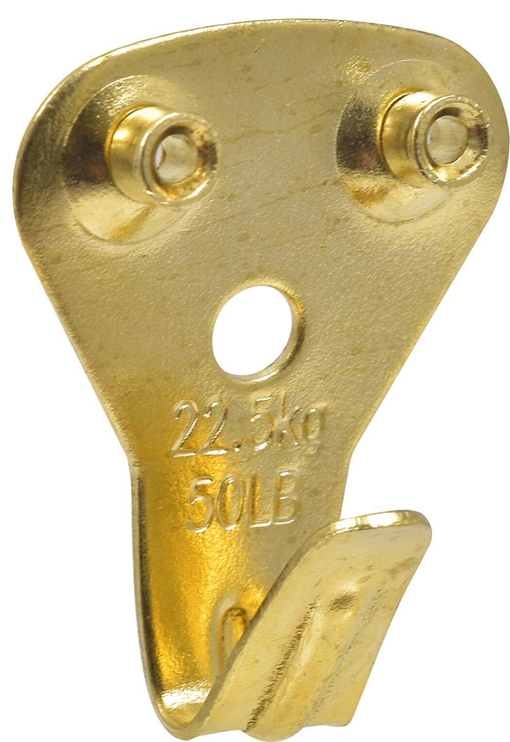 Hillman AnchorWire Brass-Plated Classic Picture Hanger 50 lb 20 pk (Case of 5)