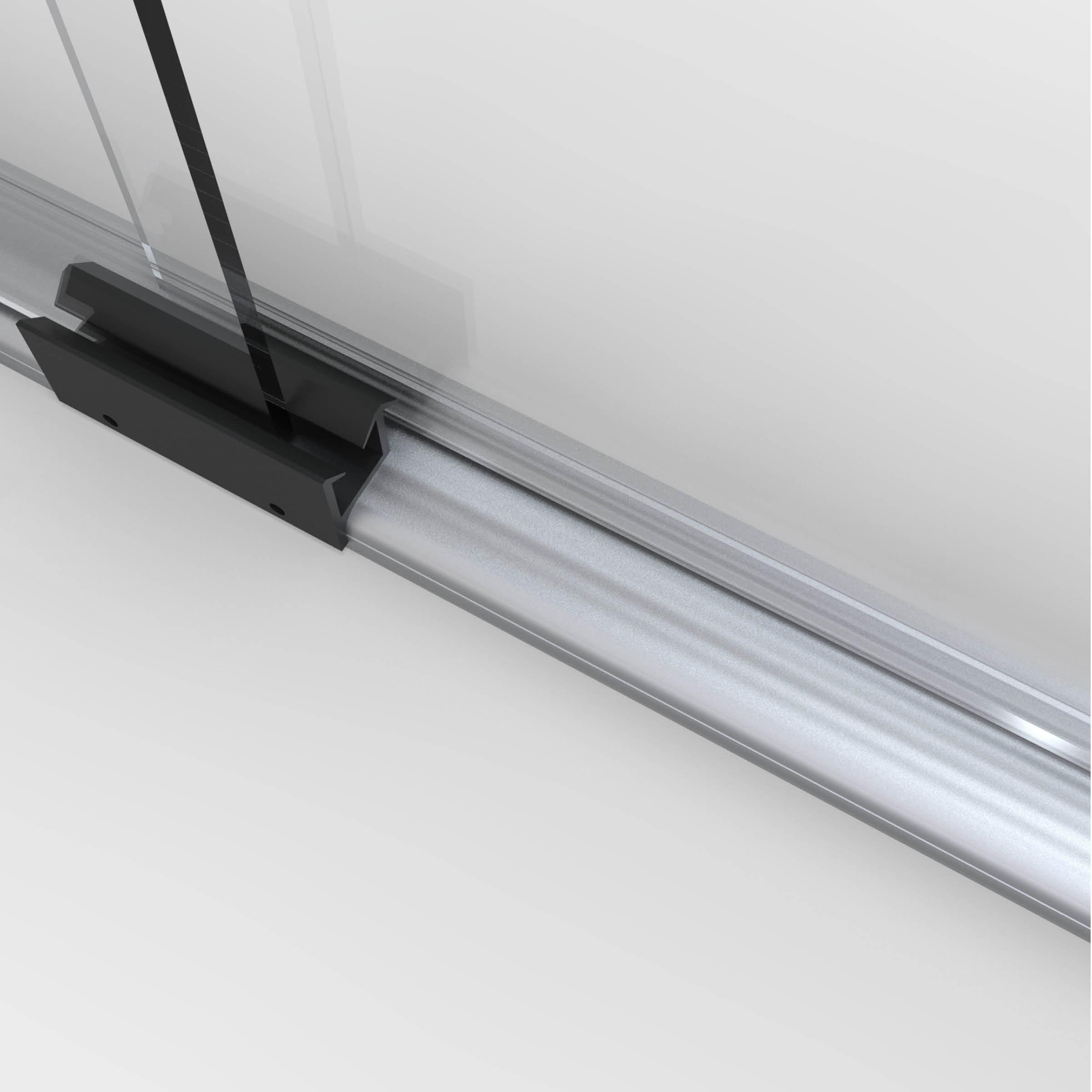 Infinity 29.25" W x 57" H Bypass Semi- Frameless Tub Door