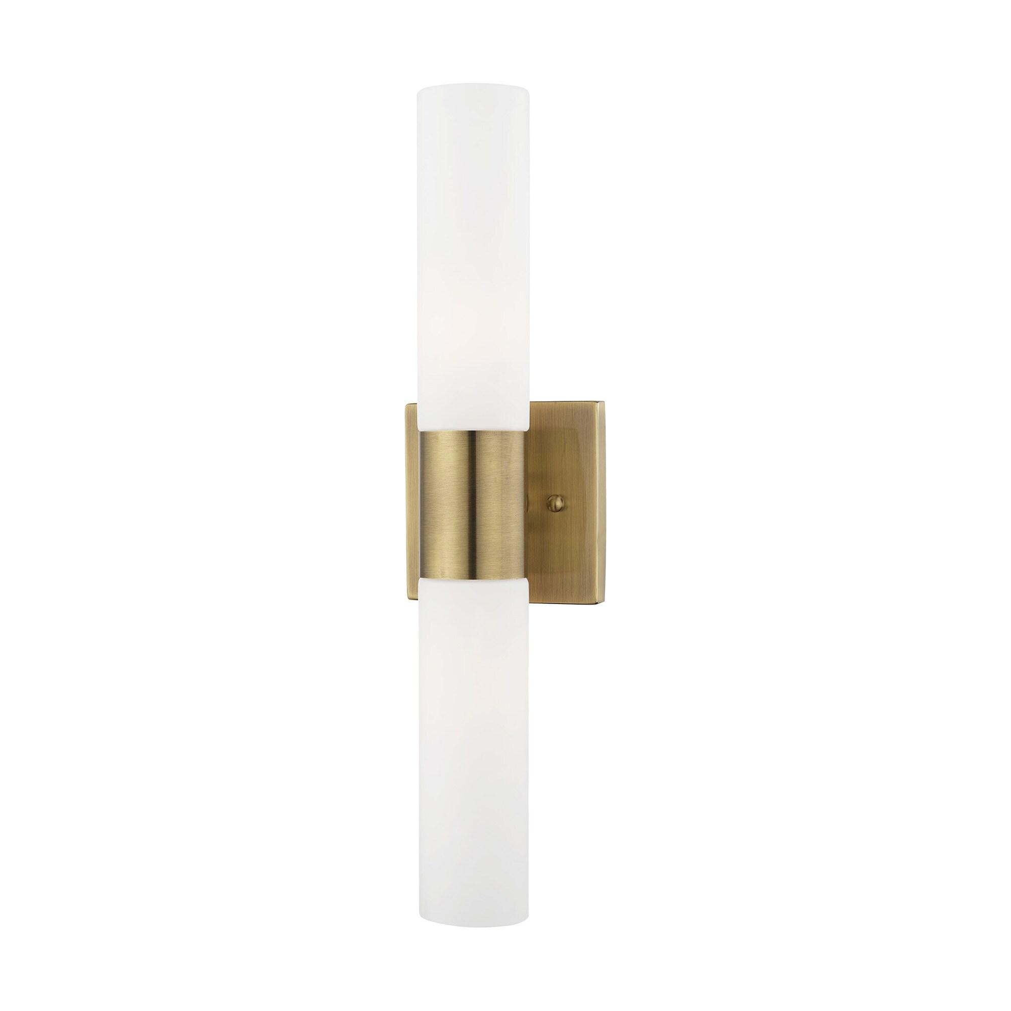Livex Lighting Aero 2 - Light Vanity in  Antique Brass
