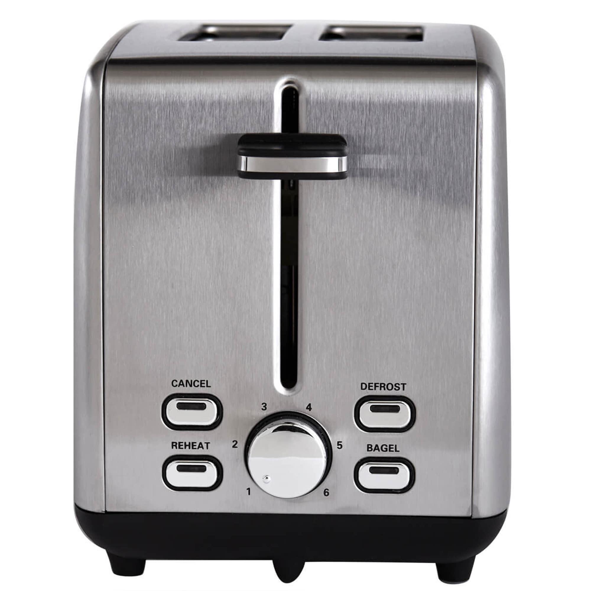 Continental Electric Professional Series 2 Slice Wide Slot Toaster Stainless