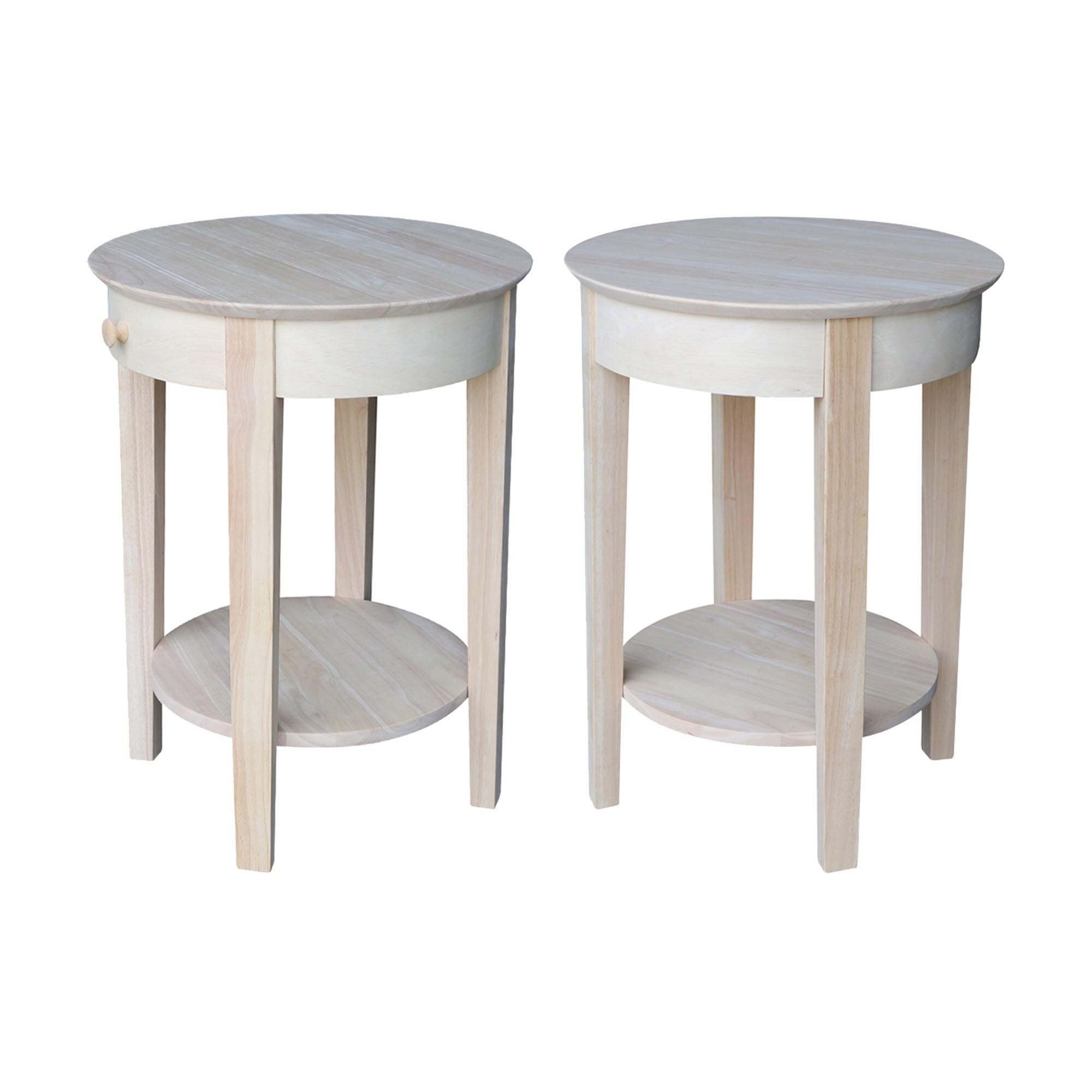 International Concepts Phillips Accent Table Includes Drawer