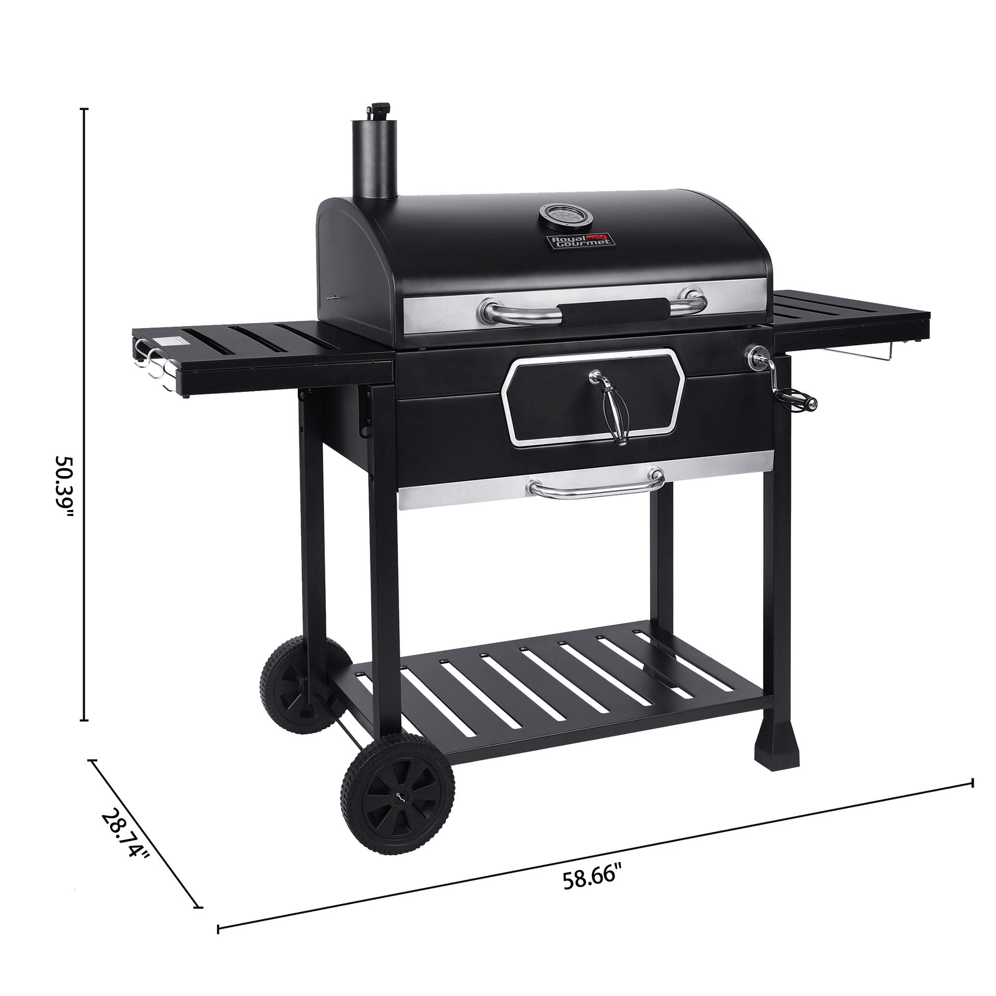 Royal Gourmet Deluxe 30-Inch Charcoal Grill, Black