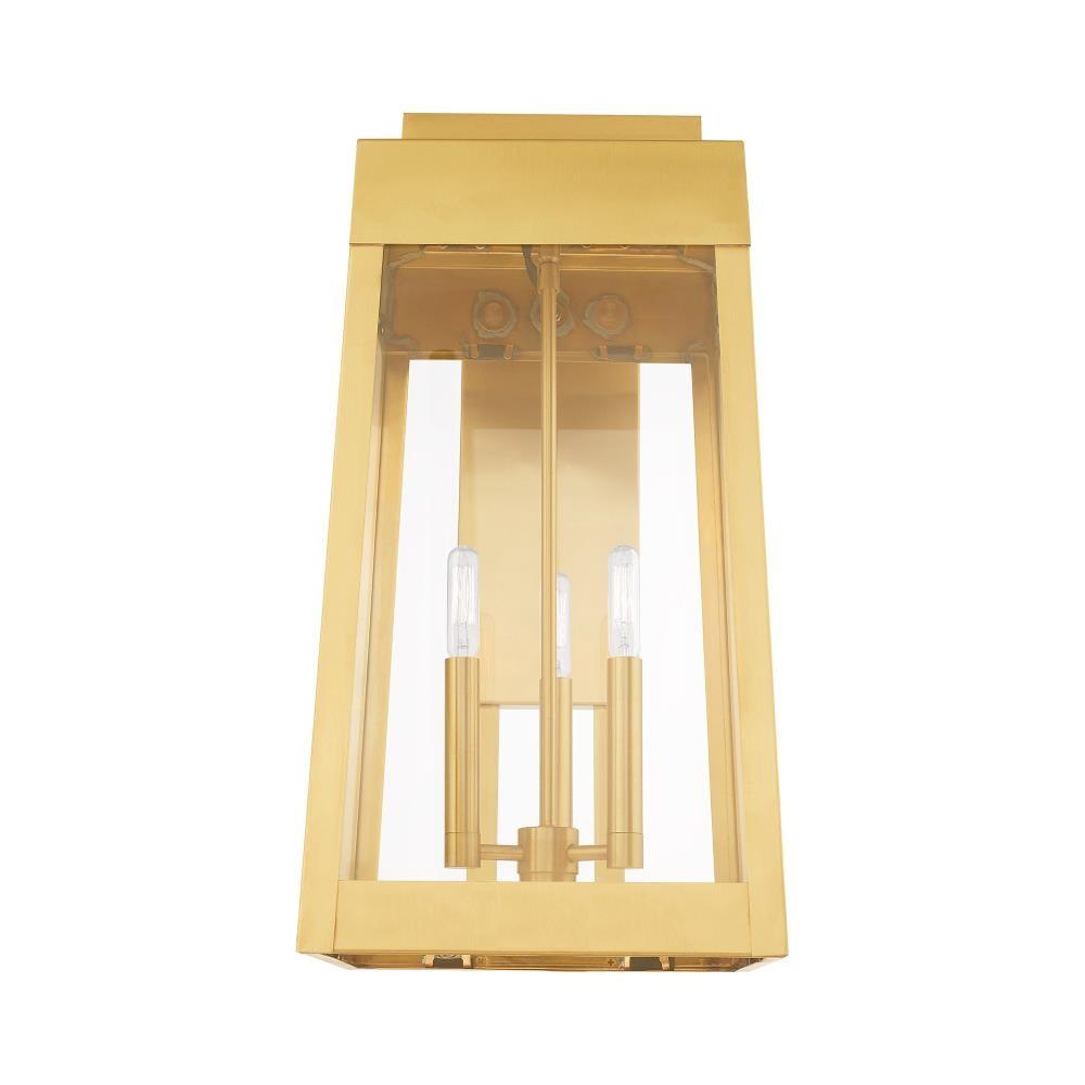 Livex Lighting Oslo 3 - Light Wall Light in  Satin Brass