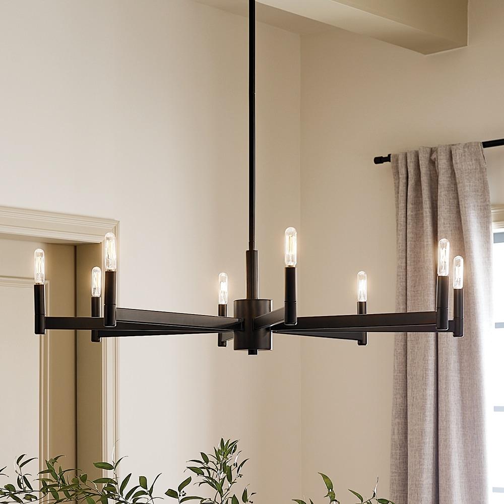 Kichler Lighting Erzo 8 - Light Chandelier in  Black