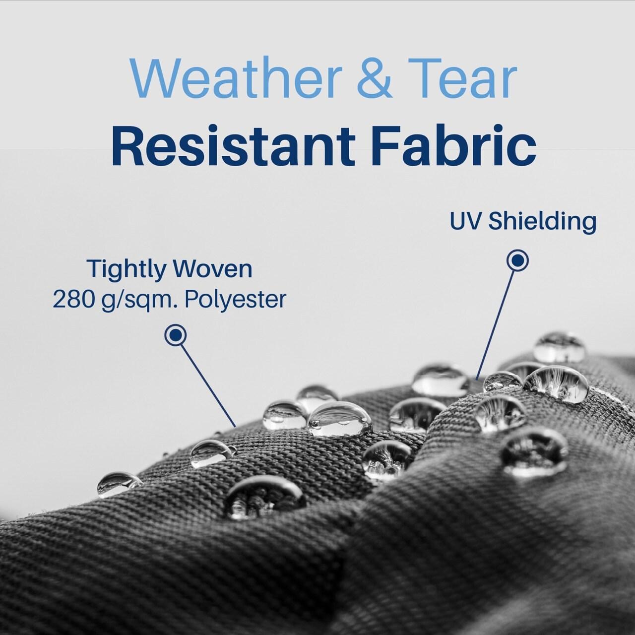 Motorized Retractable White Frame Patio Awning