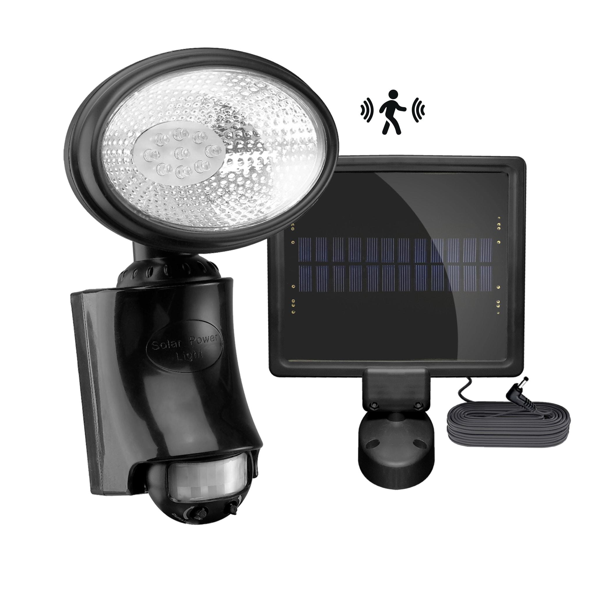 Black Abs Low Voltage Solar Powered Integrated LED Spotlight