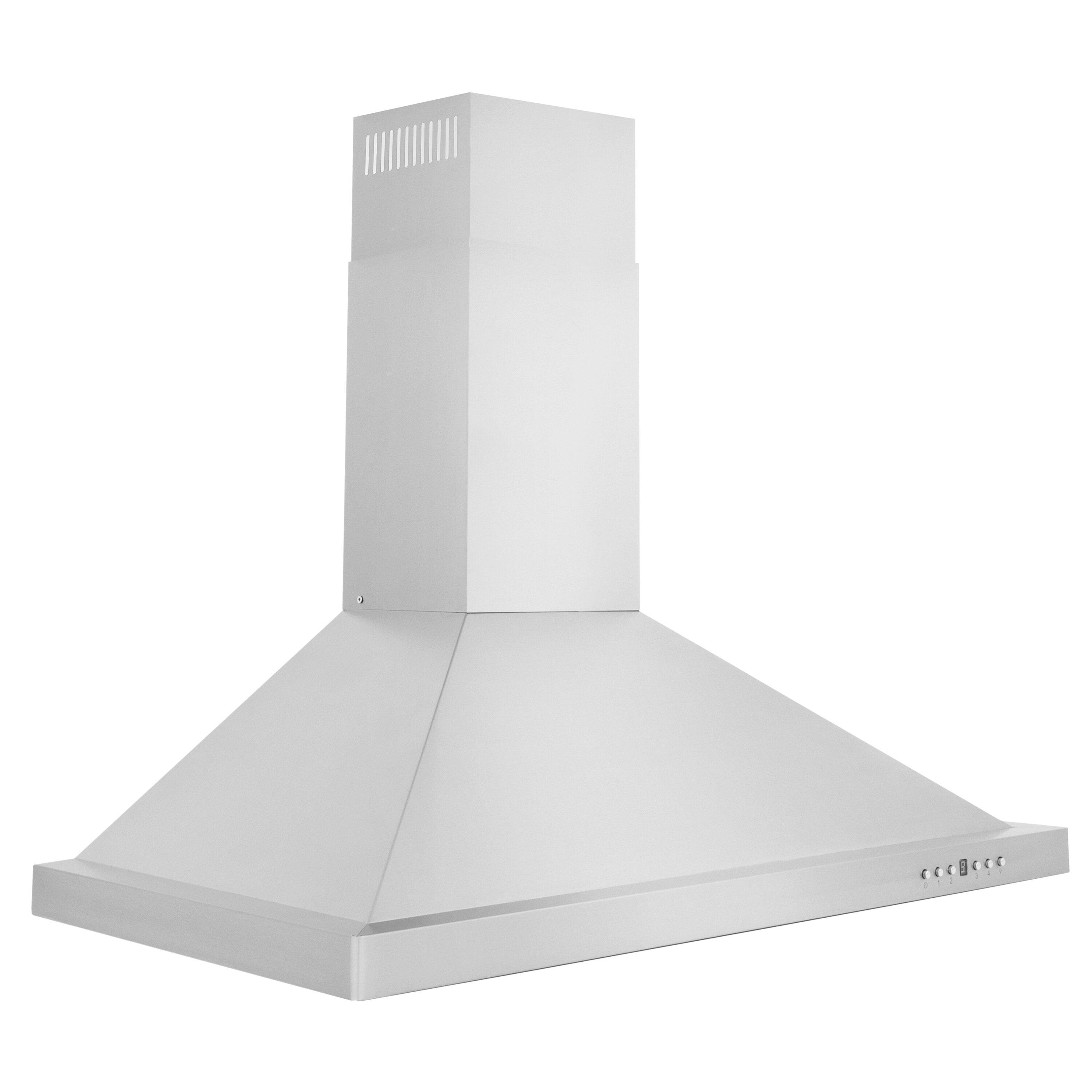 ZLINE 36 in. Convertible Vent Outdoor Approved Wall Mount Range Hood in Stainless Steel (KB-304-36)