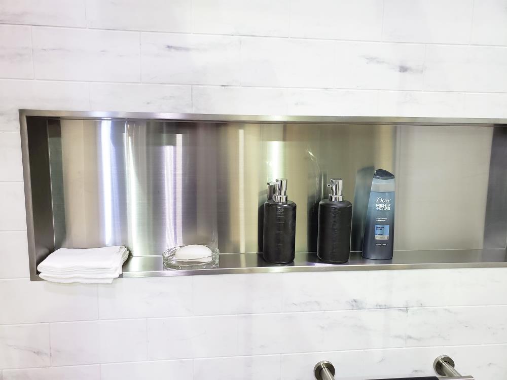 Adhesive Stainless Steel Shower Caddy