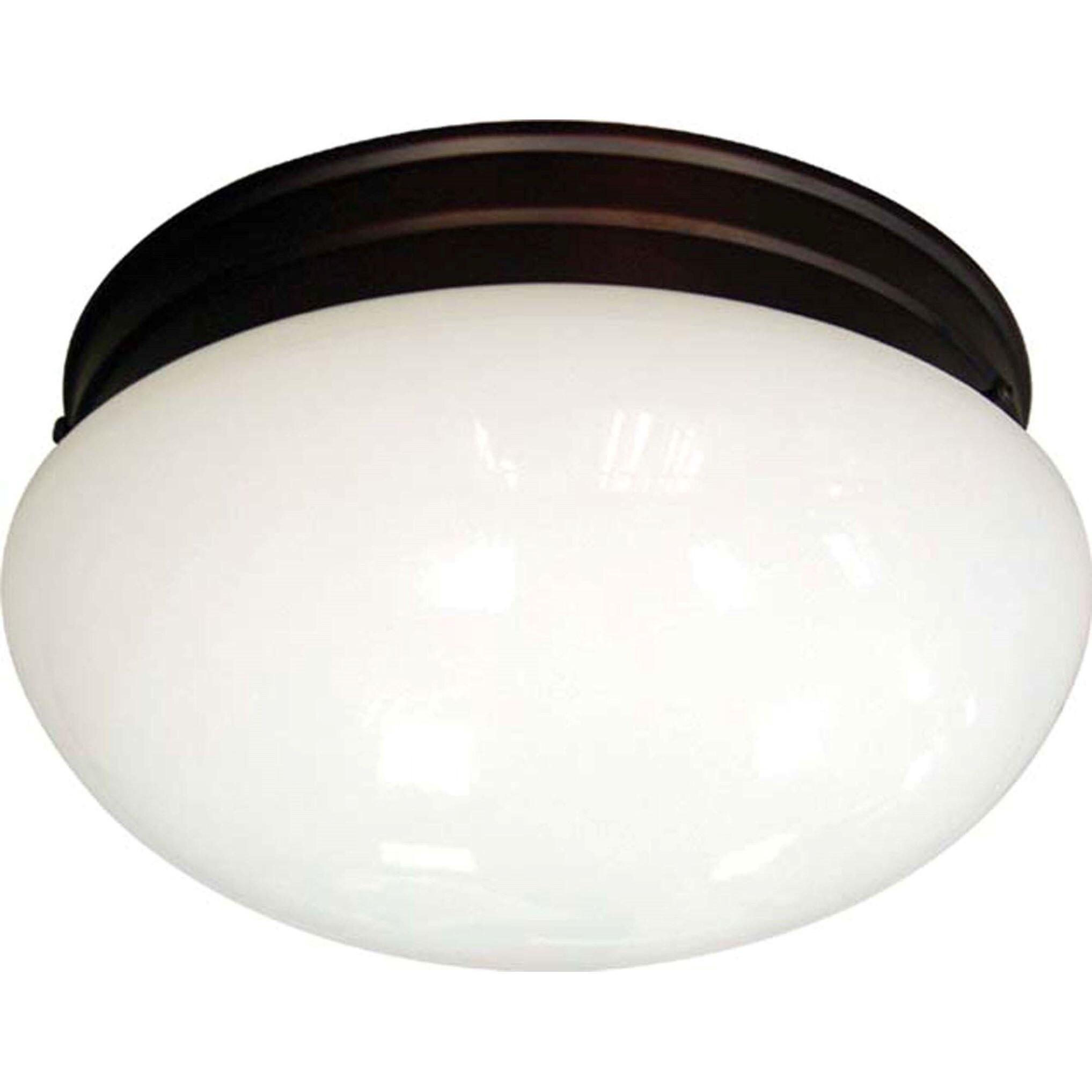 Winston Porter Fuhrmann Glass Flush Mount