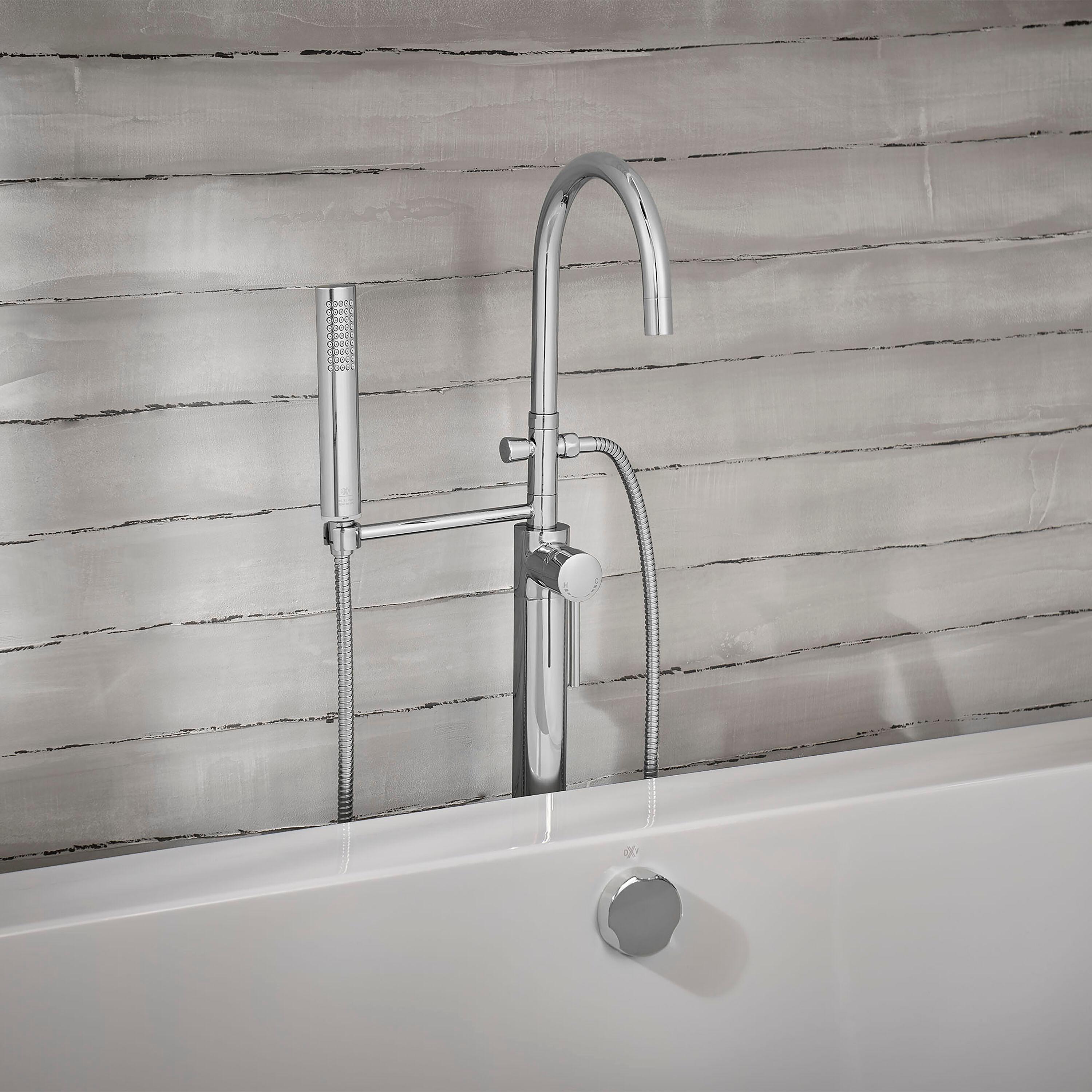 1 Handle Floor Tub Filler with Diverter