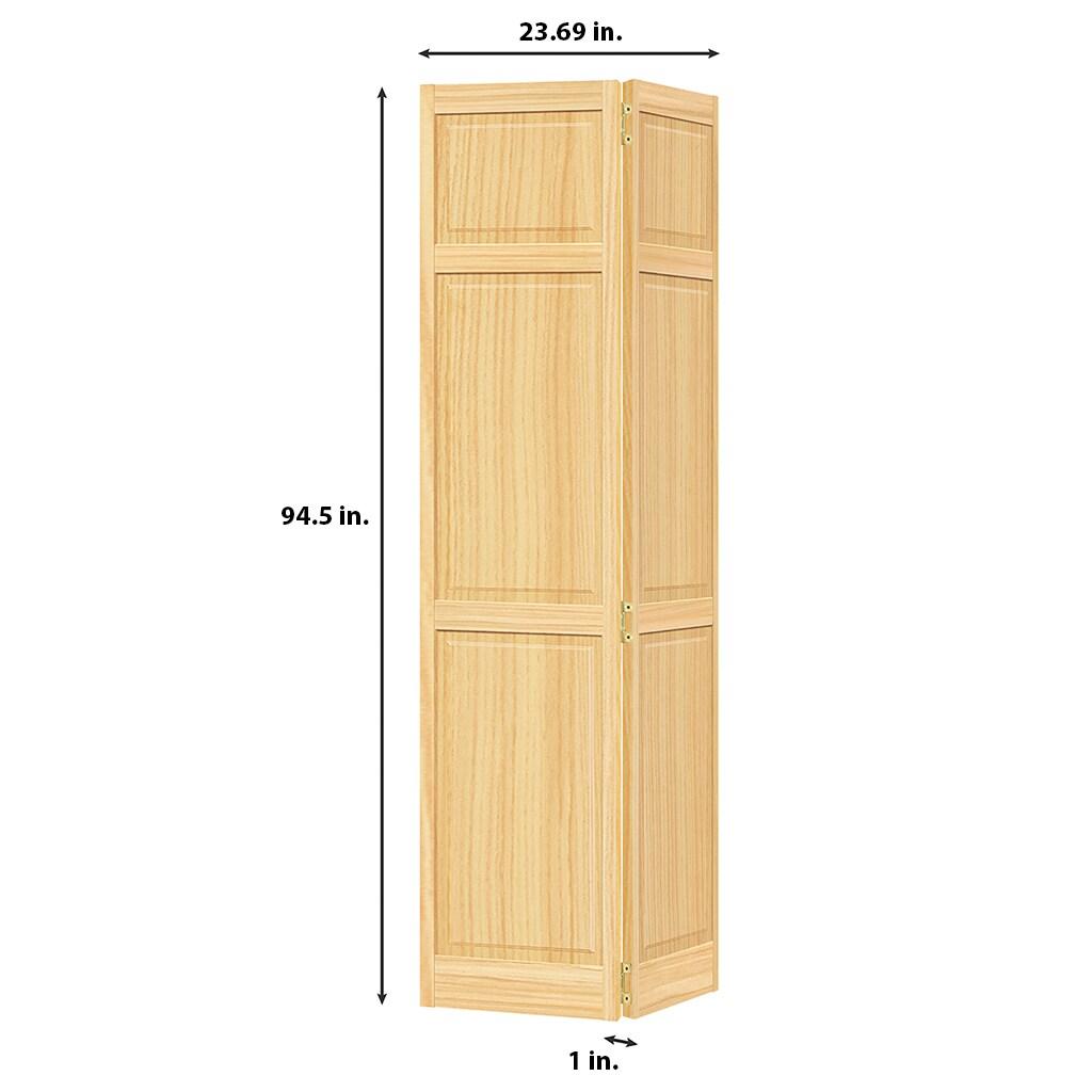 Kimberly Bay Paneled Wood Unfinished Bi-Fold Door