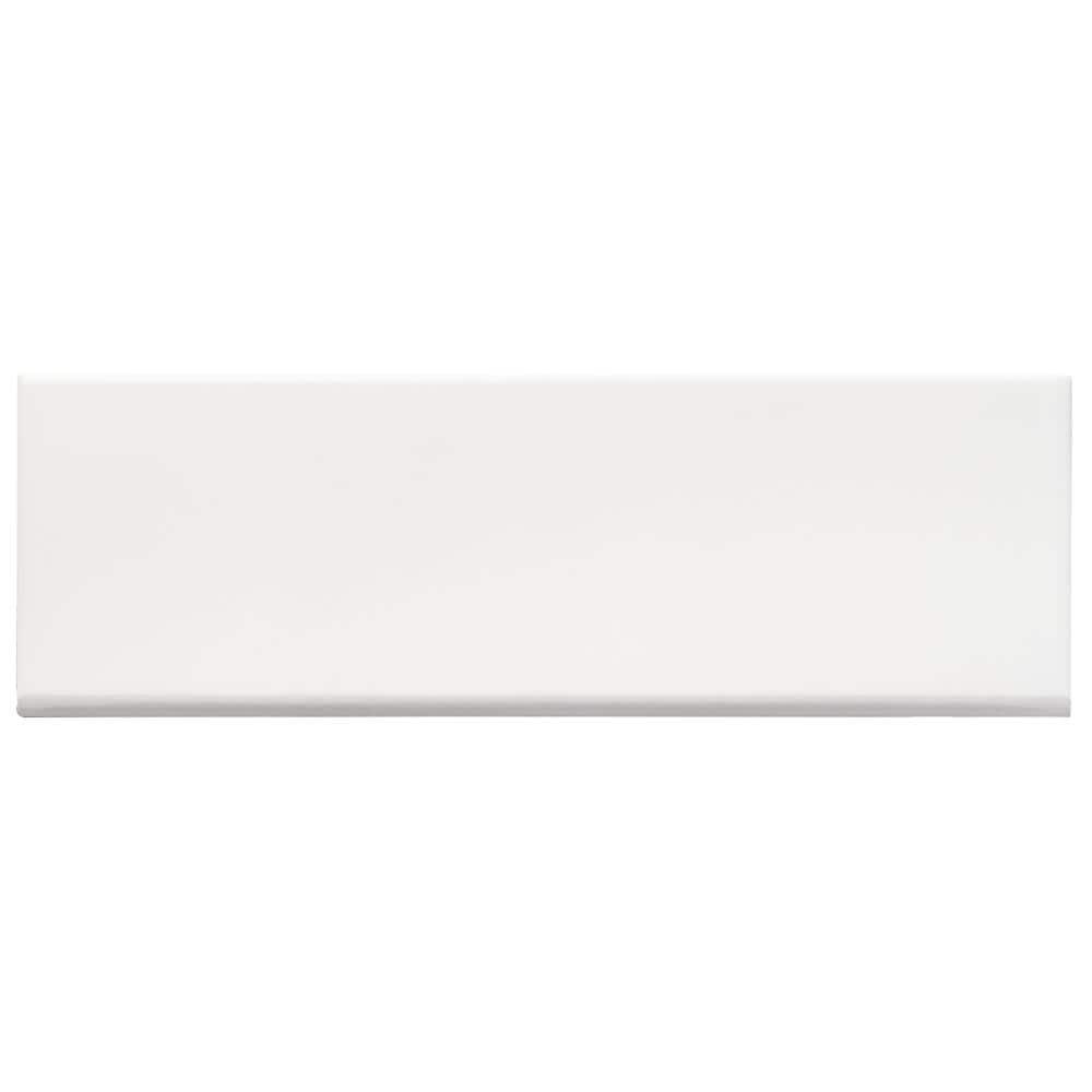 Artmore Tile Abbey Road White Polished Porcelain Bullnose Tile